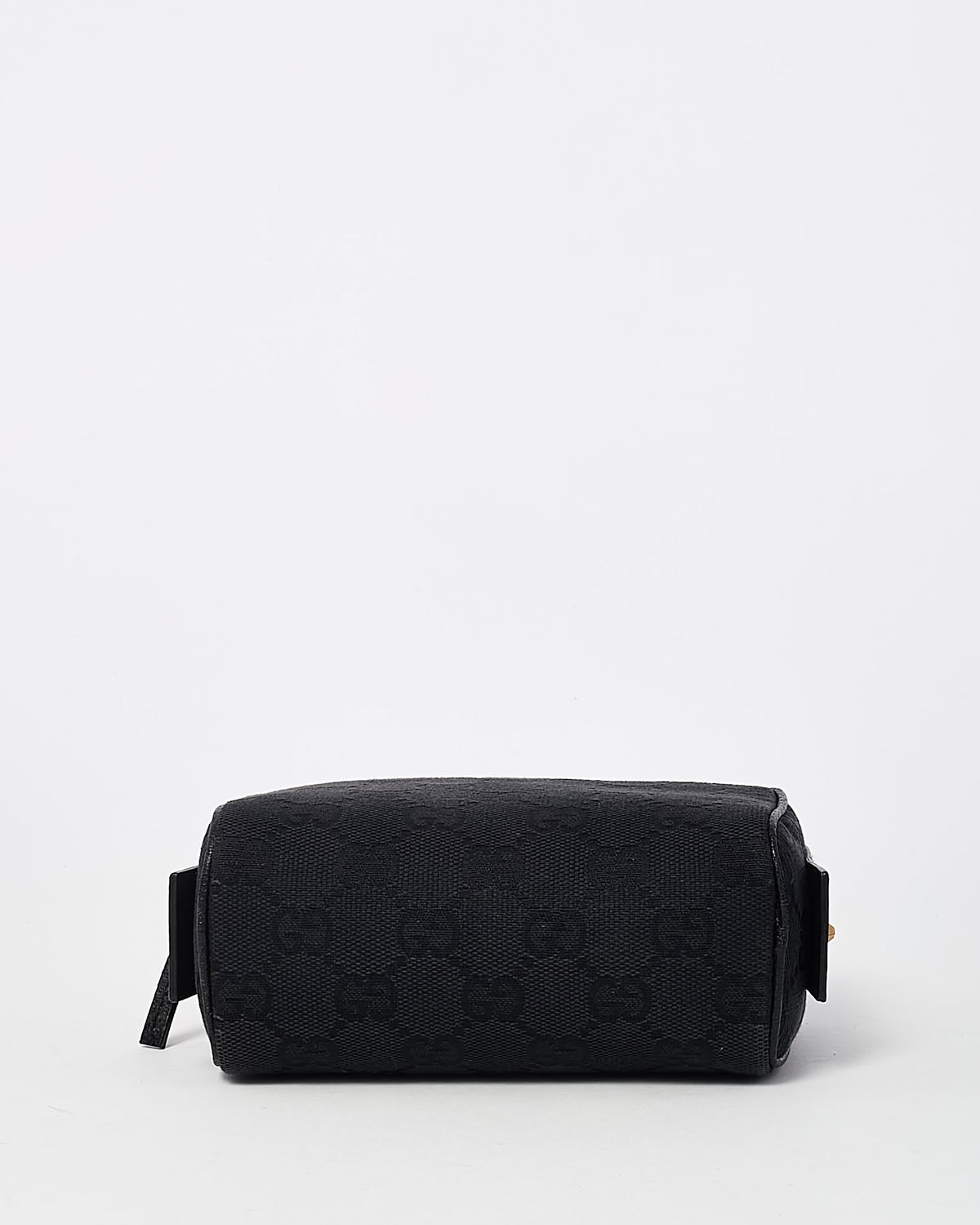 Gucci Black GG Monogram Canvas Zip Around Small Cosmetic Case Pouch