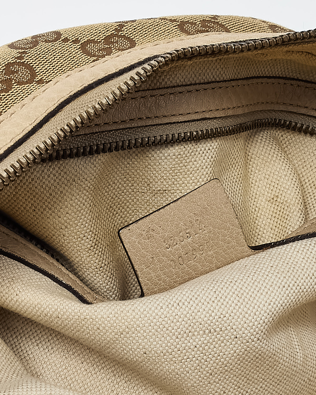 Gucci Neutral Leather and Beige/Brown GG Monogram Canvas Small Miss GG Hobo 2Way Shoulder Bag
