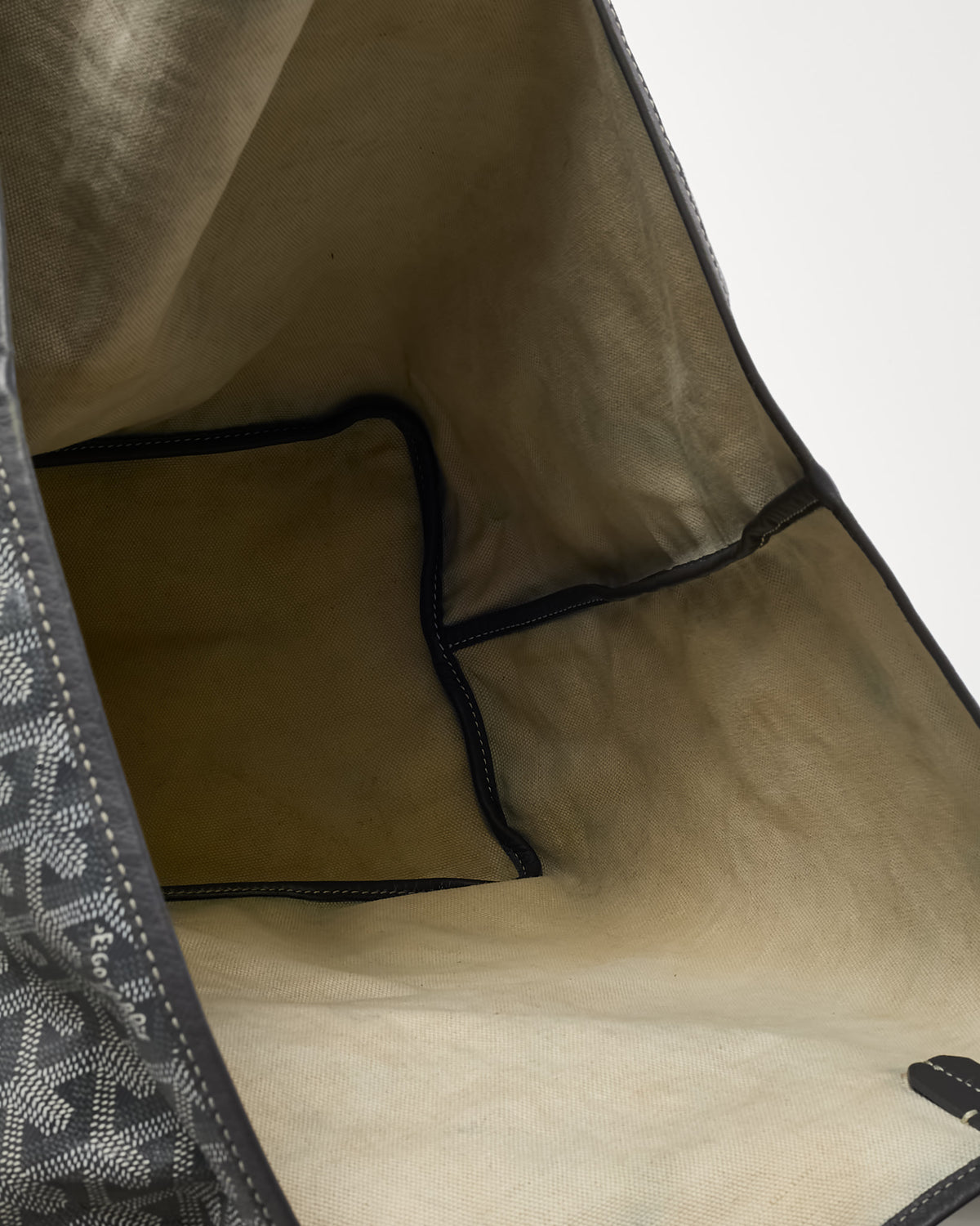 Goyard Grey Goyardine Coated Canvas Saint Louis GM Tote Bag