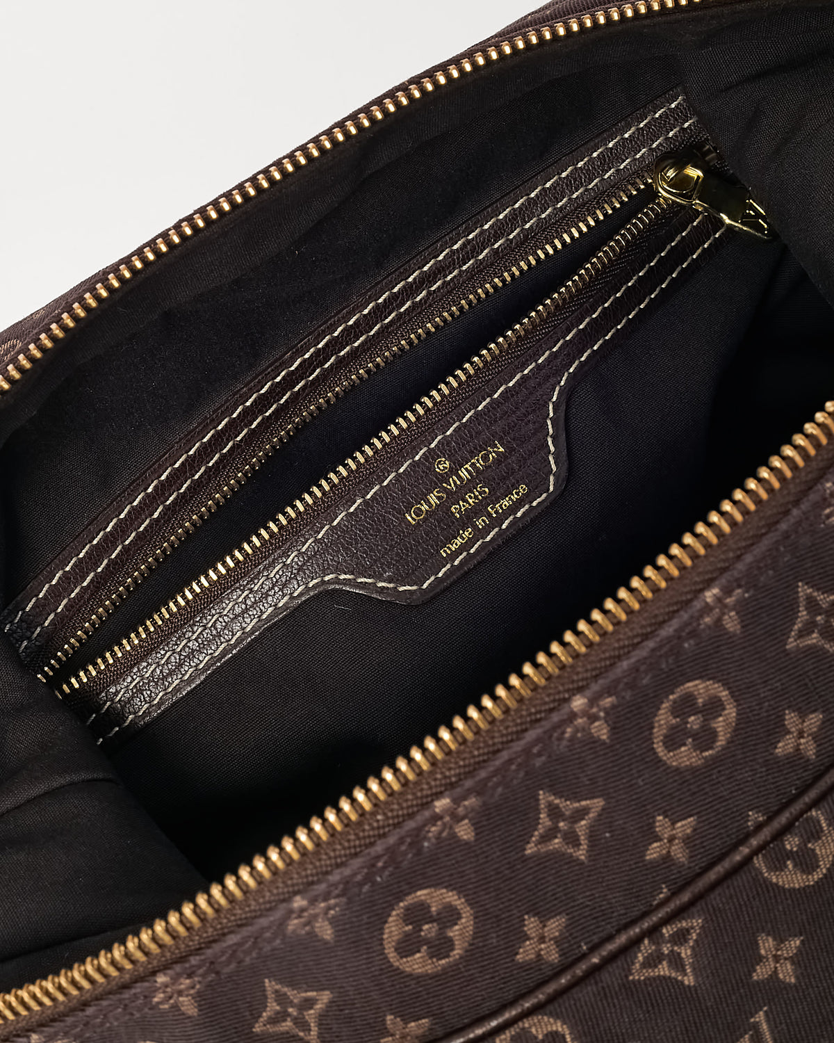 Louis Vuitton Brown Monogram Mini Lin Canvas Boulogne MM Shoulder Bag