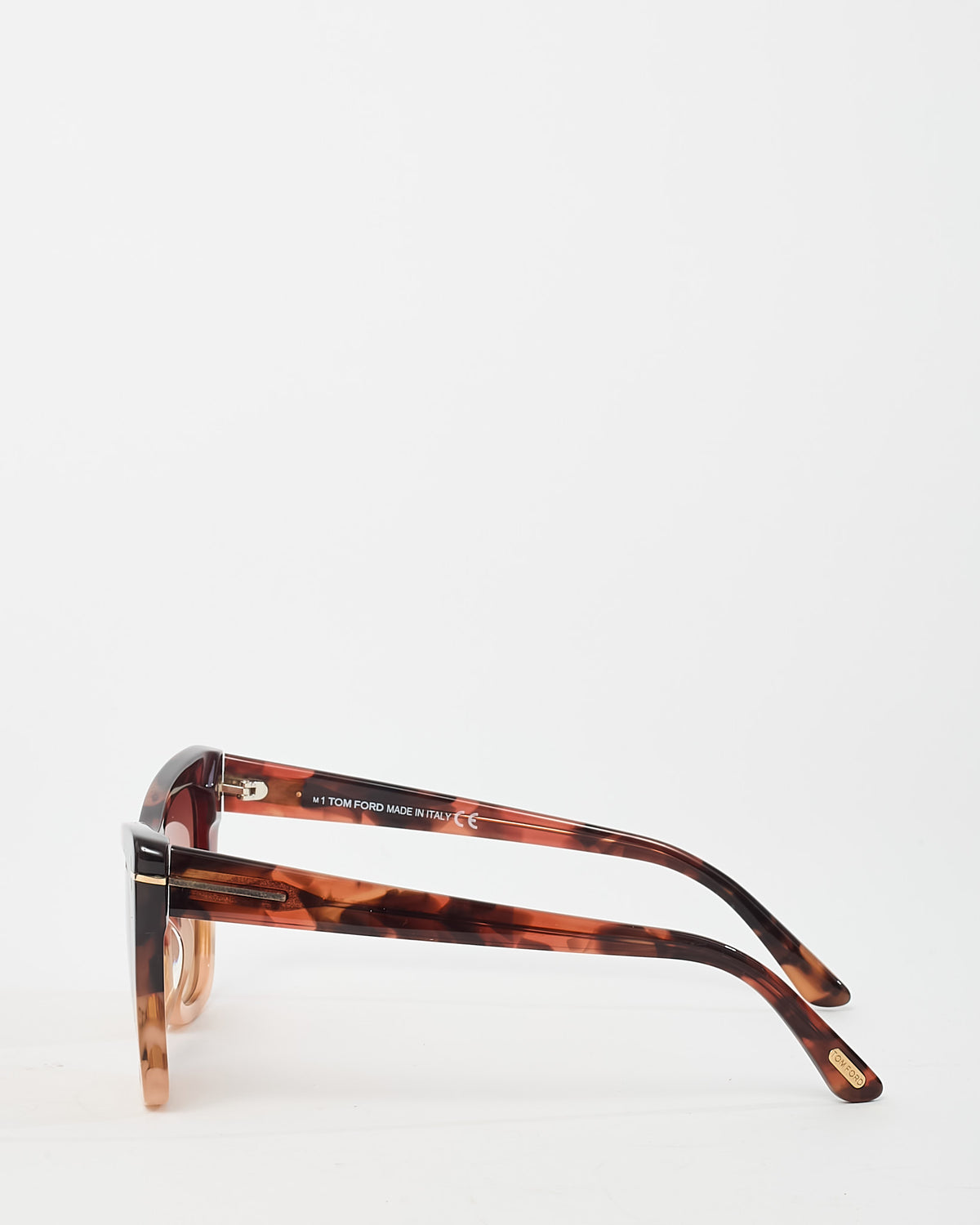 Tom Ford Brown Havana Poppy 02 TF846 Cat Eye Sunglasses