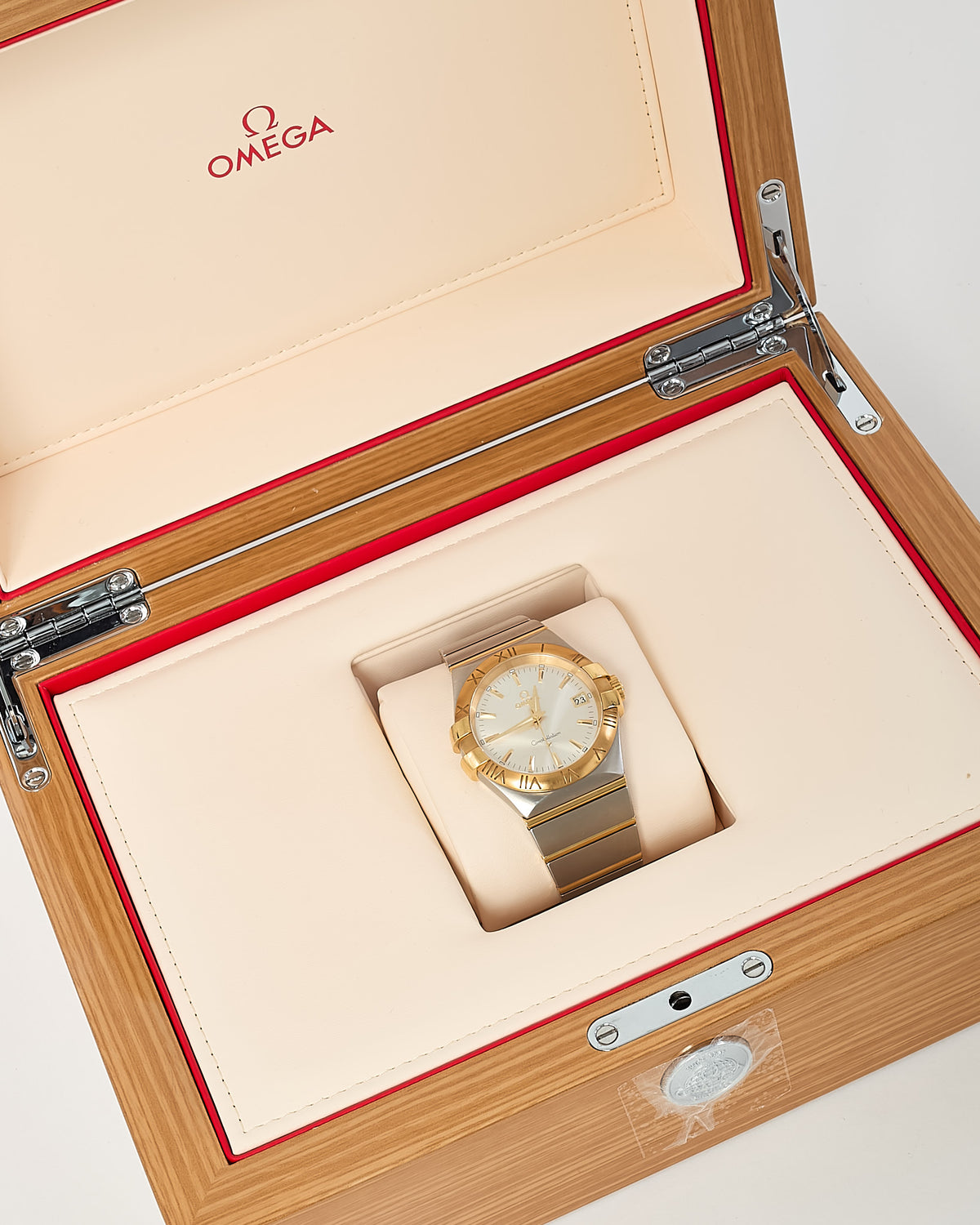 Omega Stainless Steel and 18K Yellow Gold 35mm Constellation Watch