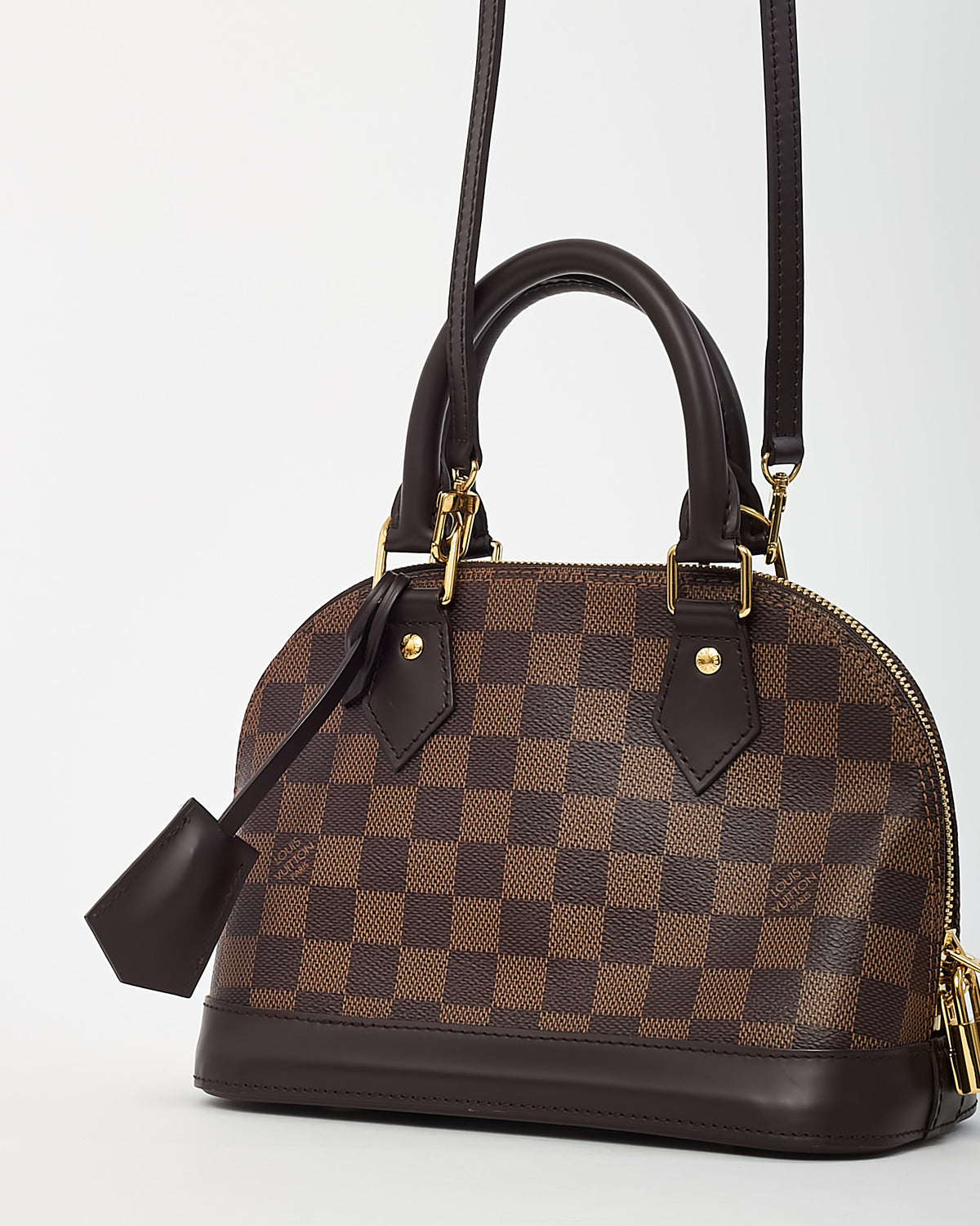 Louis Vuitton Damier Ebene Coated Canvas Alma BB Handbag