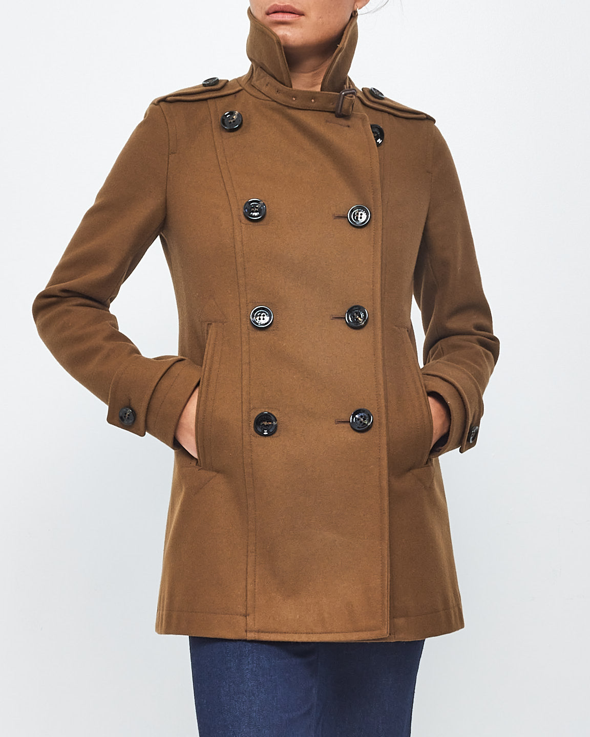 Jacket Burberry Pea Coats Explore A Burberry Brit Brown Wool