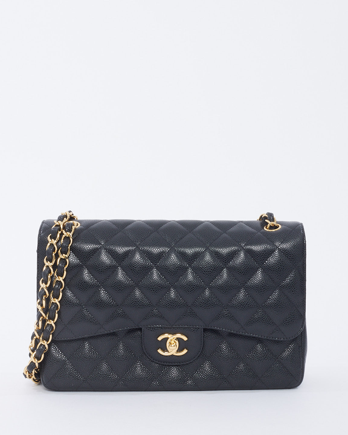 Chanel Jumbo Black Caviar Explore A Chanel Black Caviar Leather