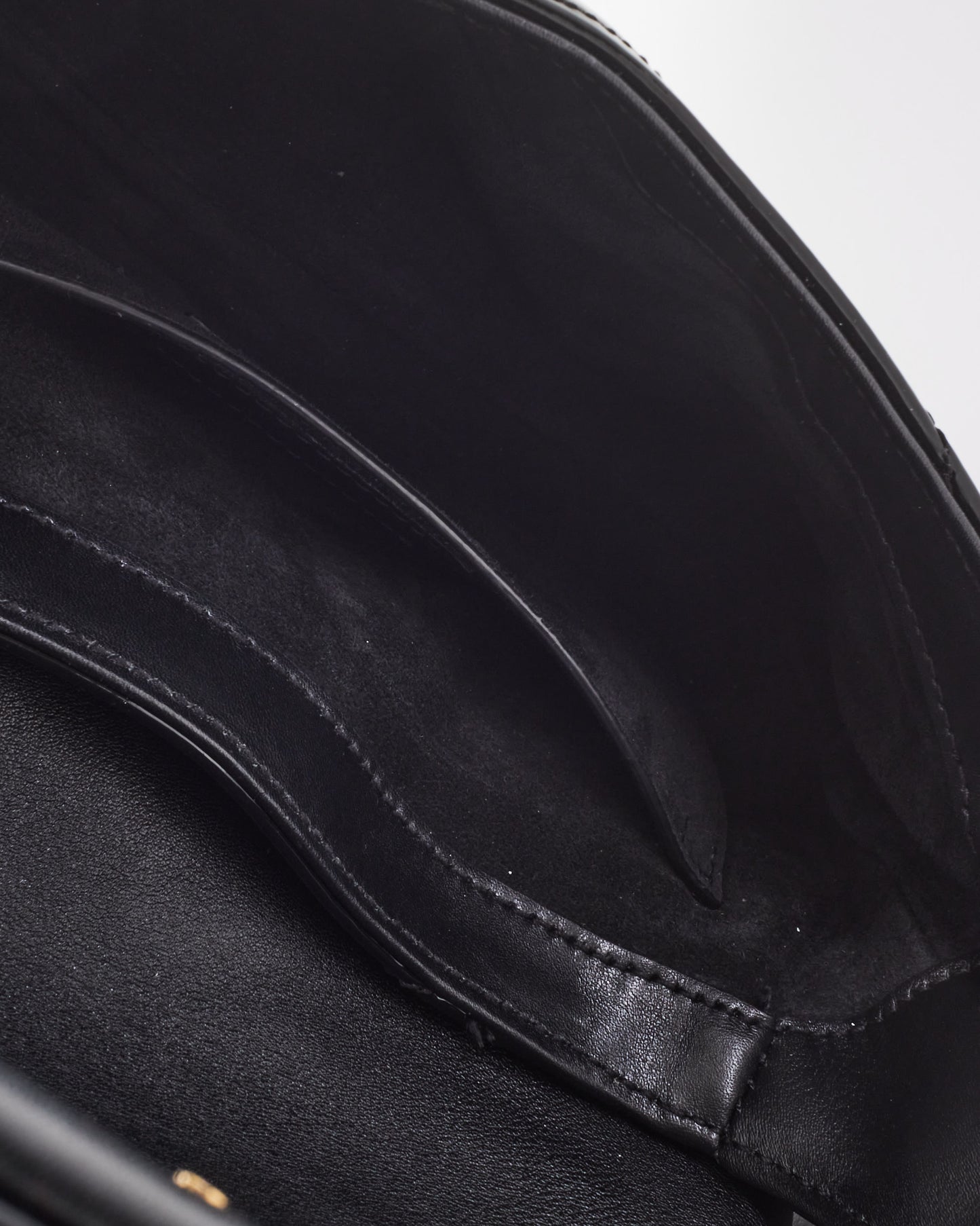 Saint Laurent Black Patent Leather Quilted 57 Shoulder Bag