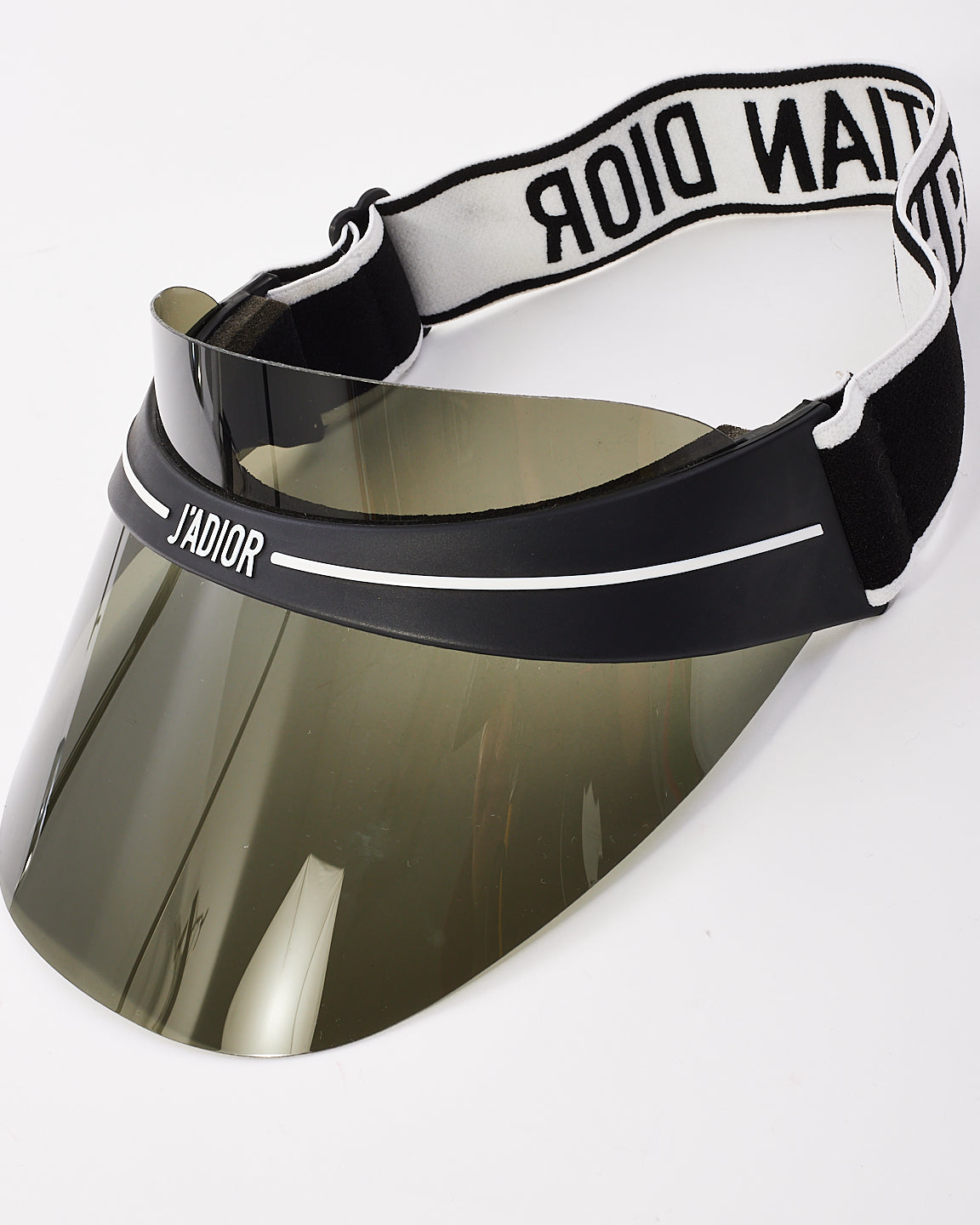 Dior Black Acetate & Fabric Club 1 Visor