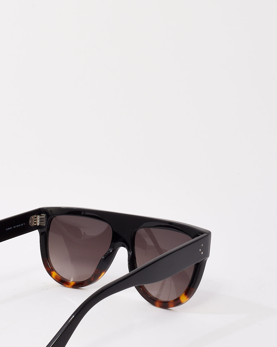 Celine Black & Tortoise Two Tone Flat Top CL4001IN Sunglasses