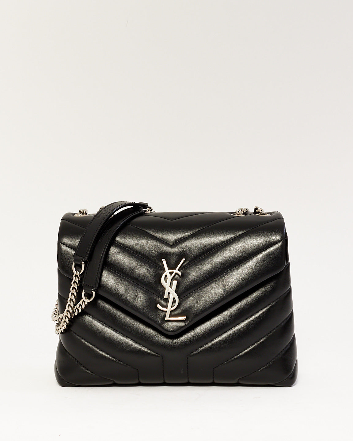 Explore a Saint Laurent Black Y Quilted Leather Small Lou Lou