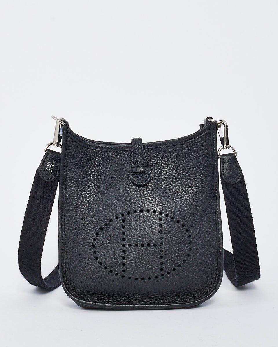 Hermès Black Clemence Leather Evelyne TPM Bag – RETYCHE