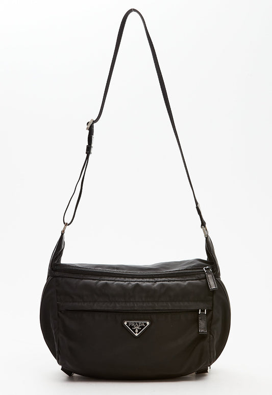 Prada Black Nylon Photographer Crossbody Bag