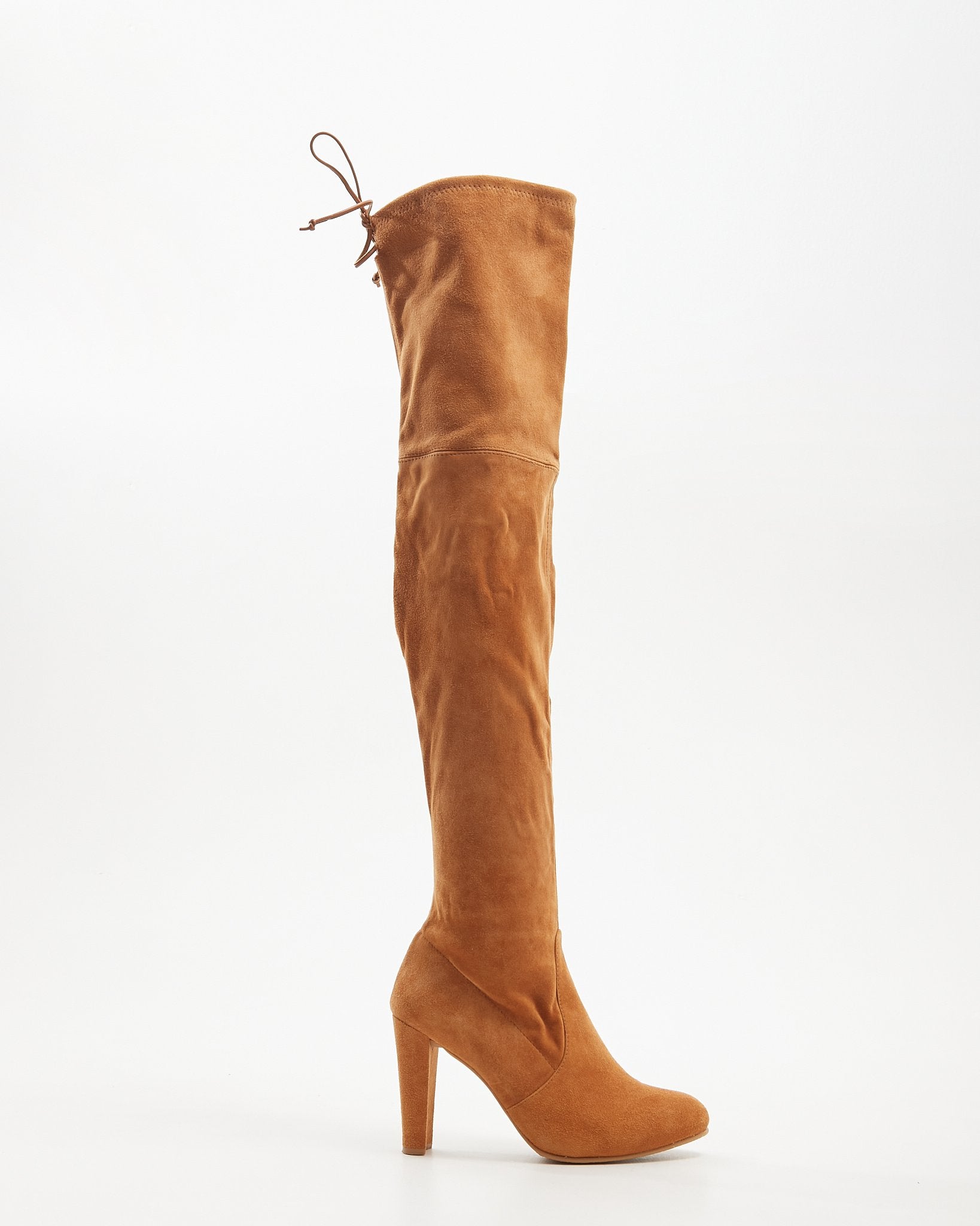 Explore a Stuart Weitzman Tan Suede Highland Over-the-Knee Boots