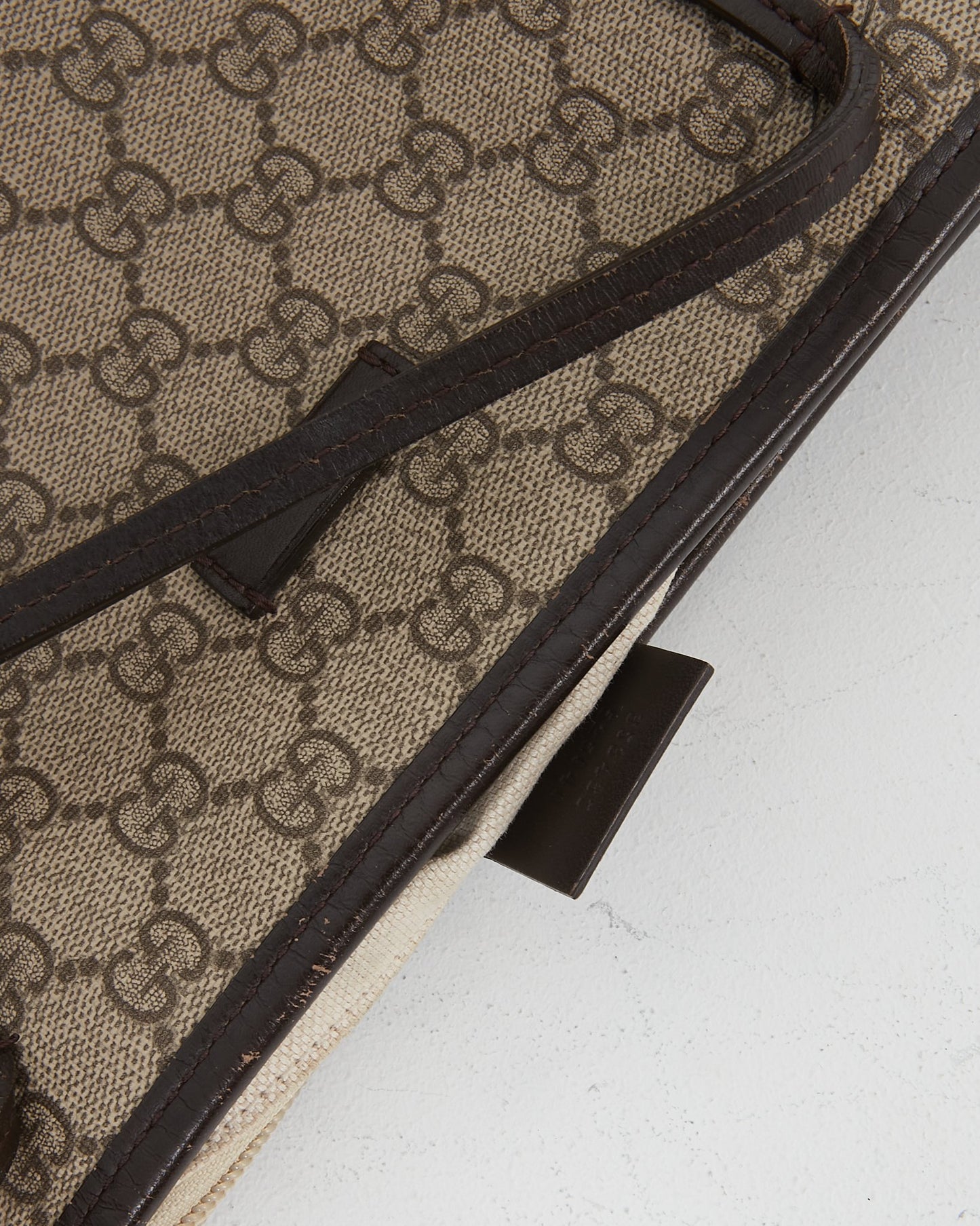 Sac cabas convertible en toile enduite Gucci Brown GG