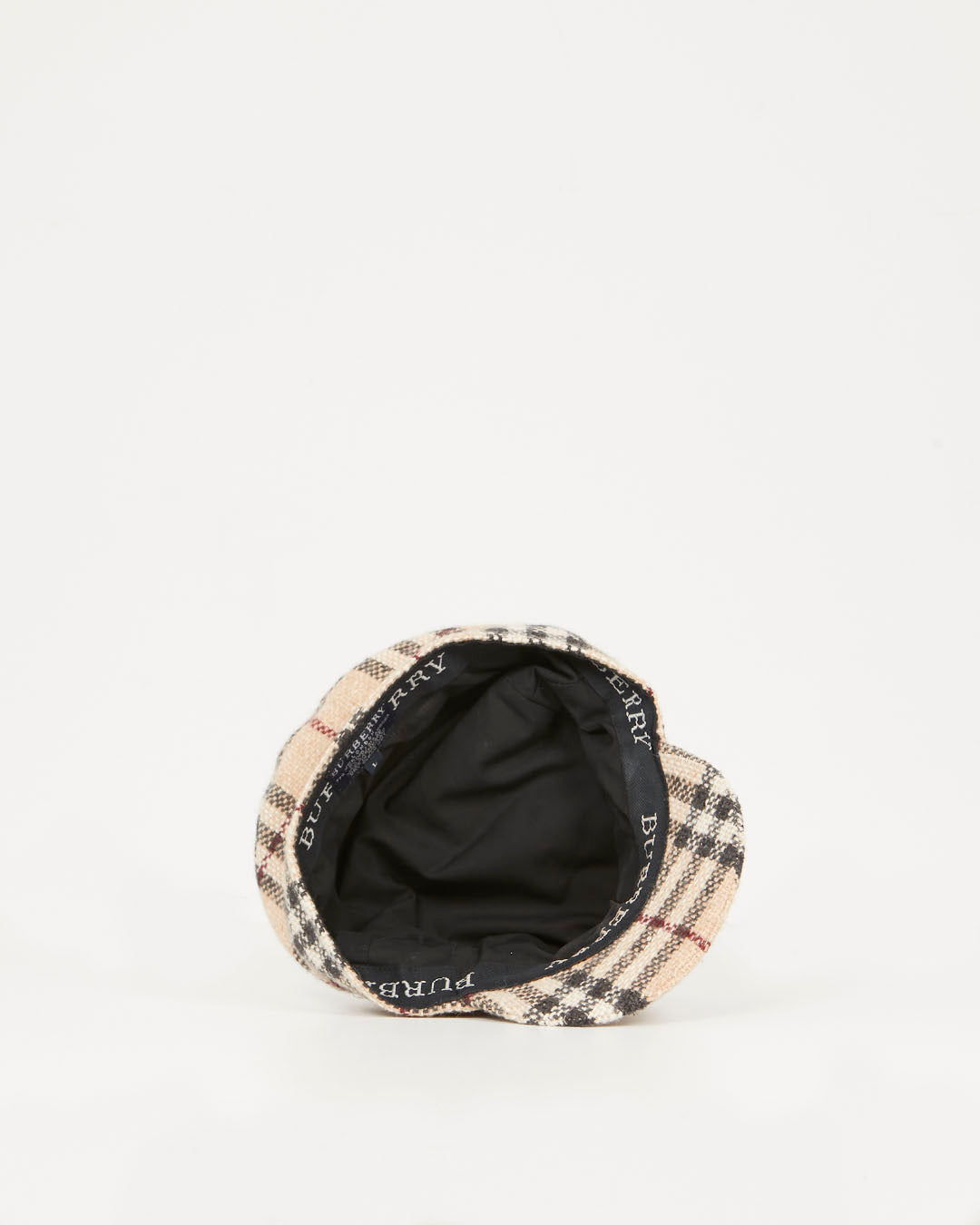 Burberry Wool Nova Check Newspaper Boy Hat