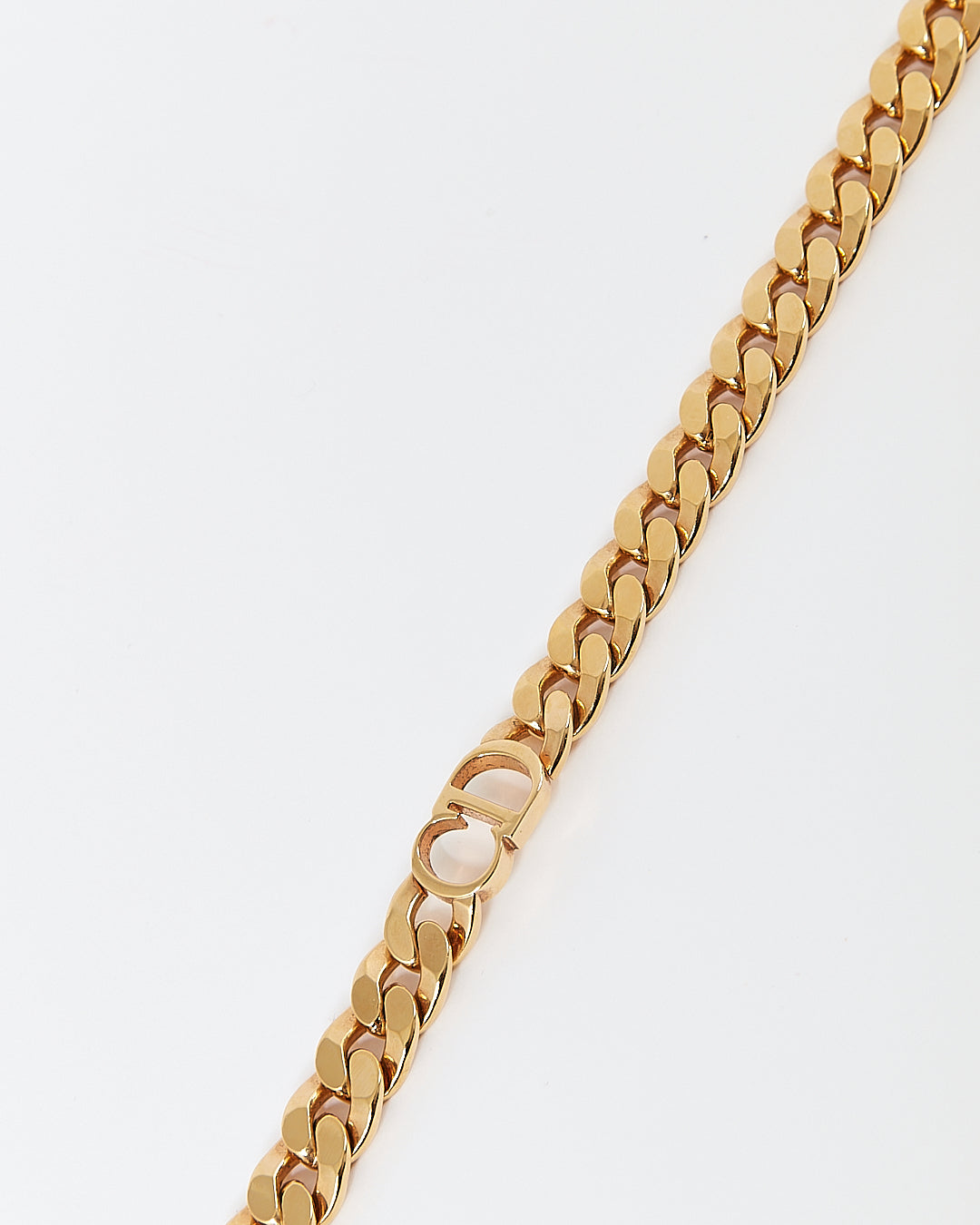 Dior Gold CD Logo Chain Choker