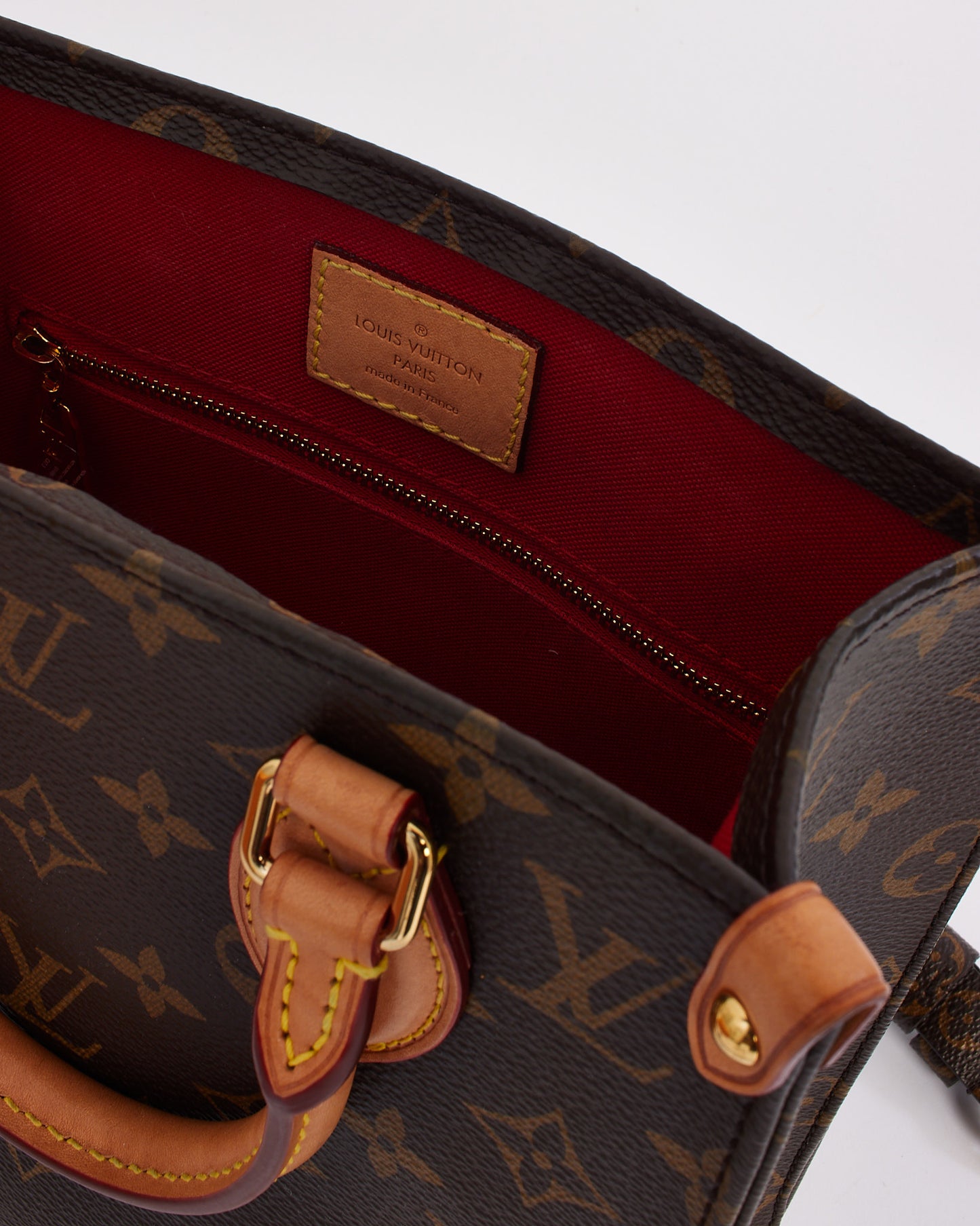 Louis Vuitton Monogram Canvas Sac Plat BB with Strap