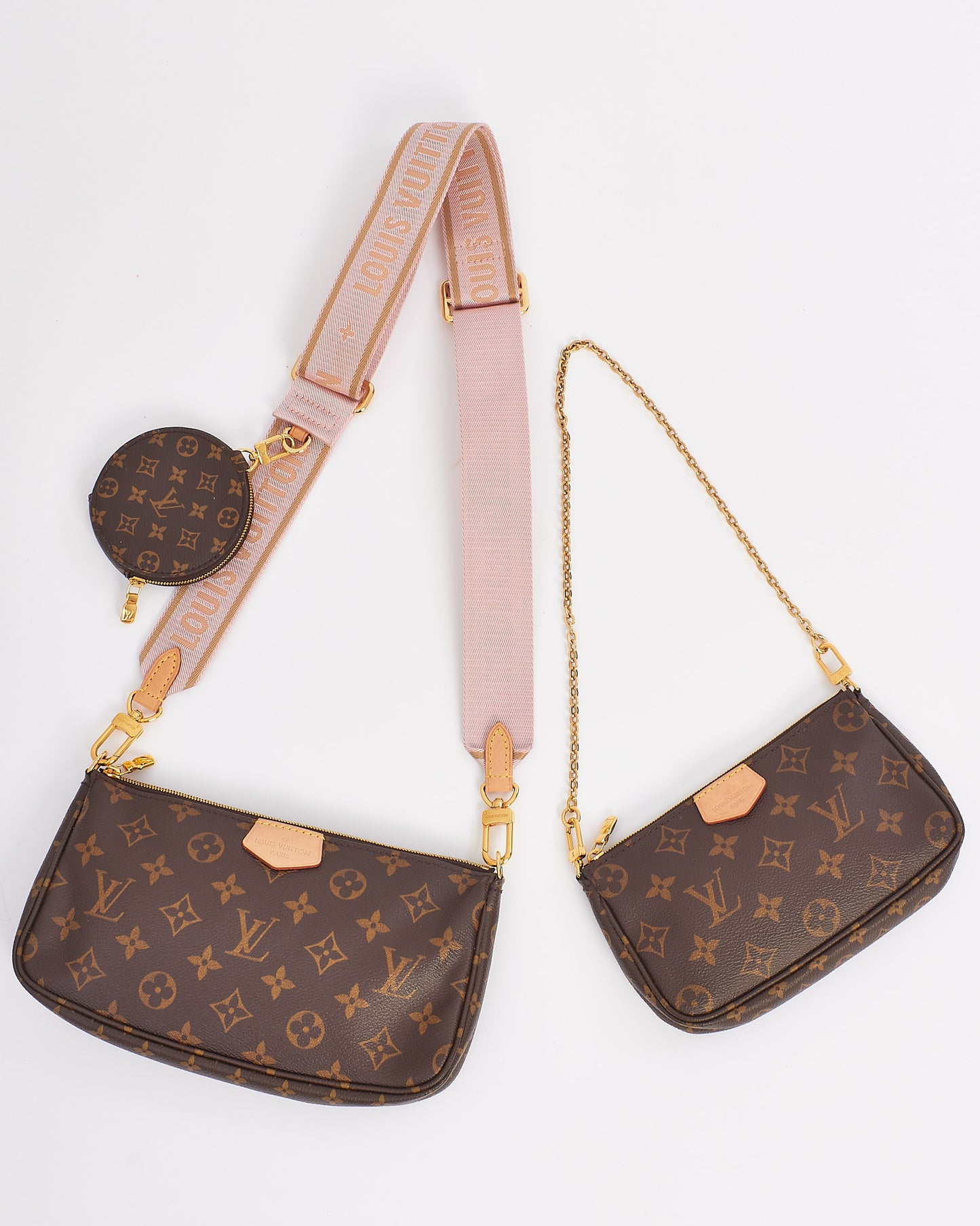 Louis Vuitton Monogram Canvas Pink Multi Pochette Accessoires