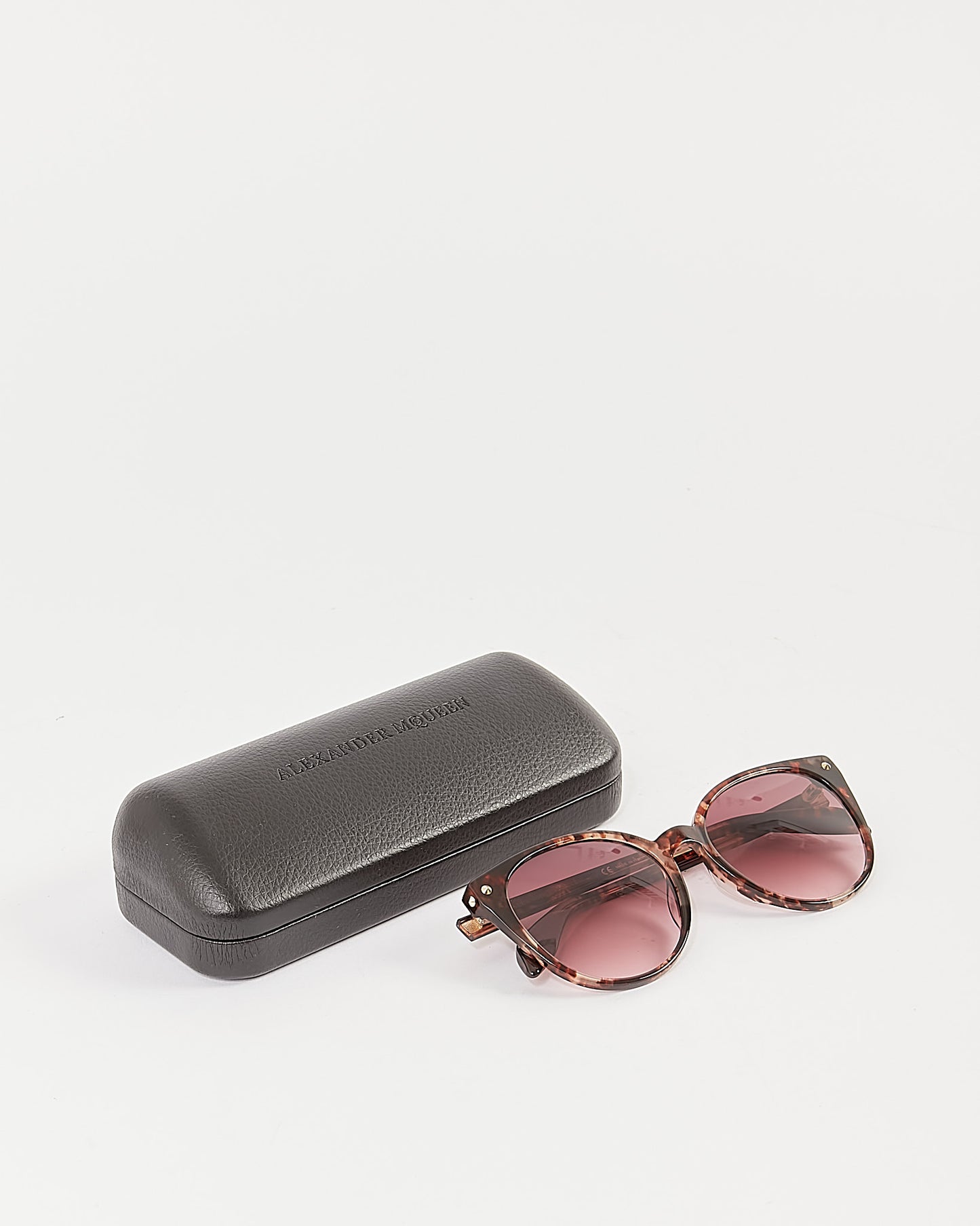 McQueen Purple Tortoise AM0136S Sunglasses