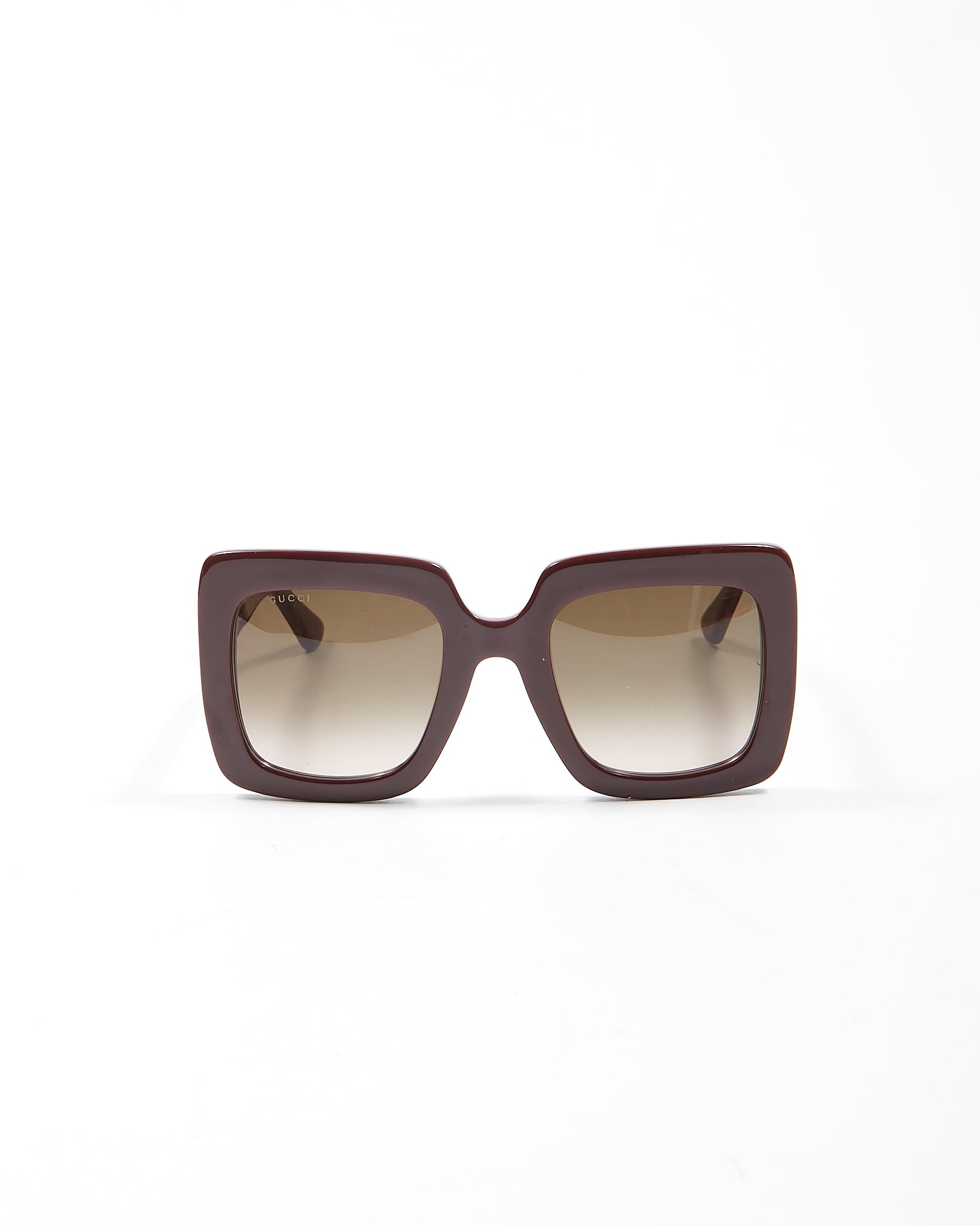 Explore a Gucci Burgundy Oversized Square GG0328S Sunglasses