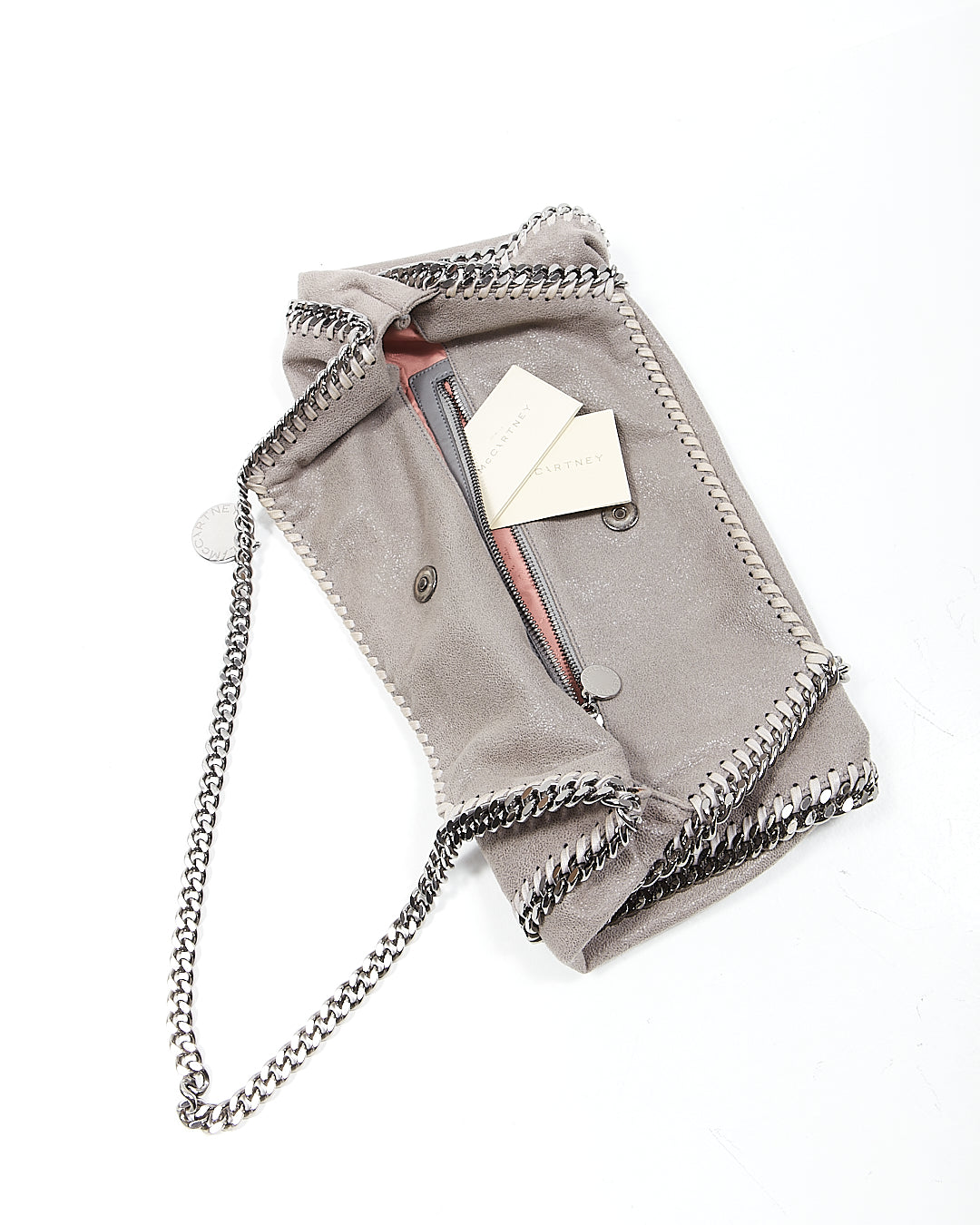 Stella McCartney Grey 2 Chain Falabella Shoulder Bag