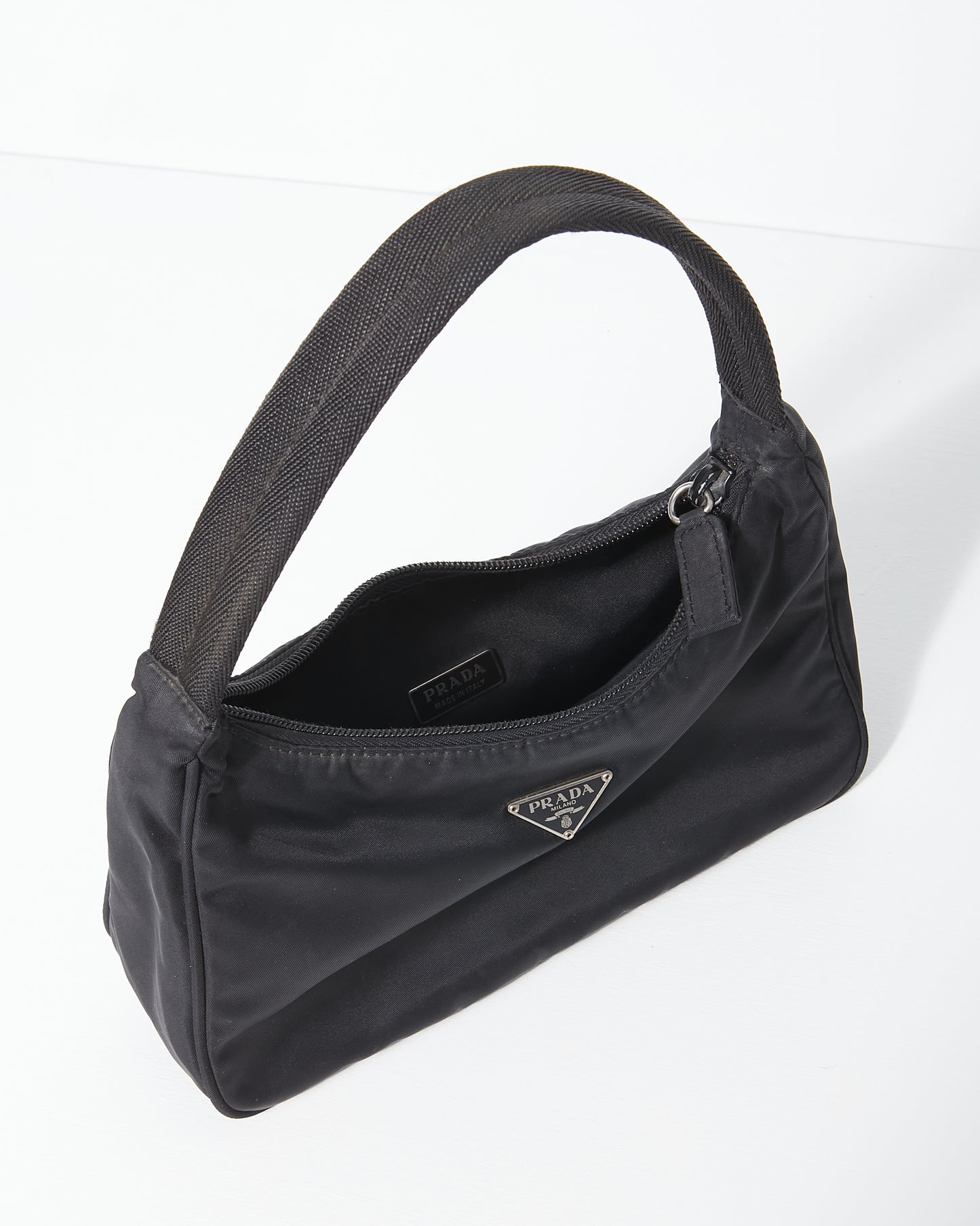 Prada Black Nylon Tessuto Shoulder Bag