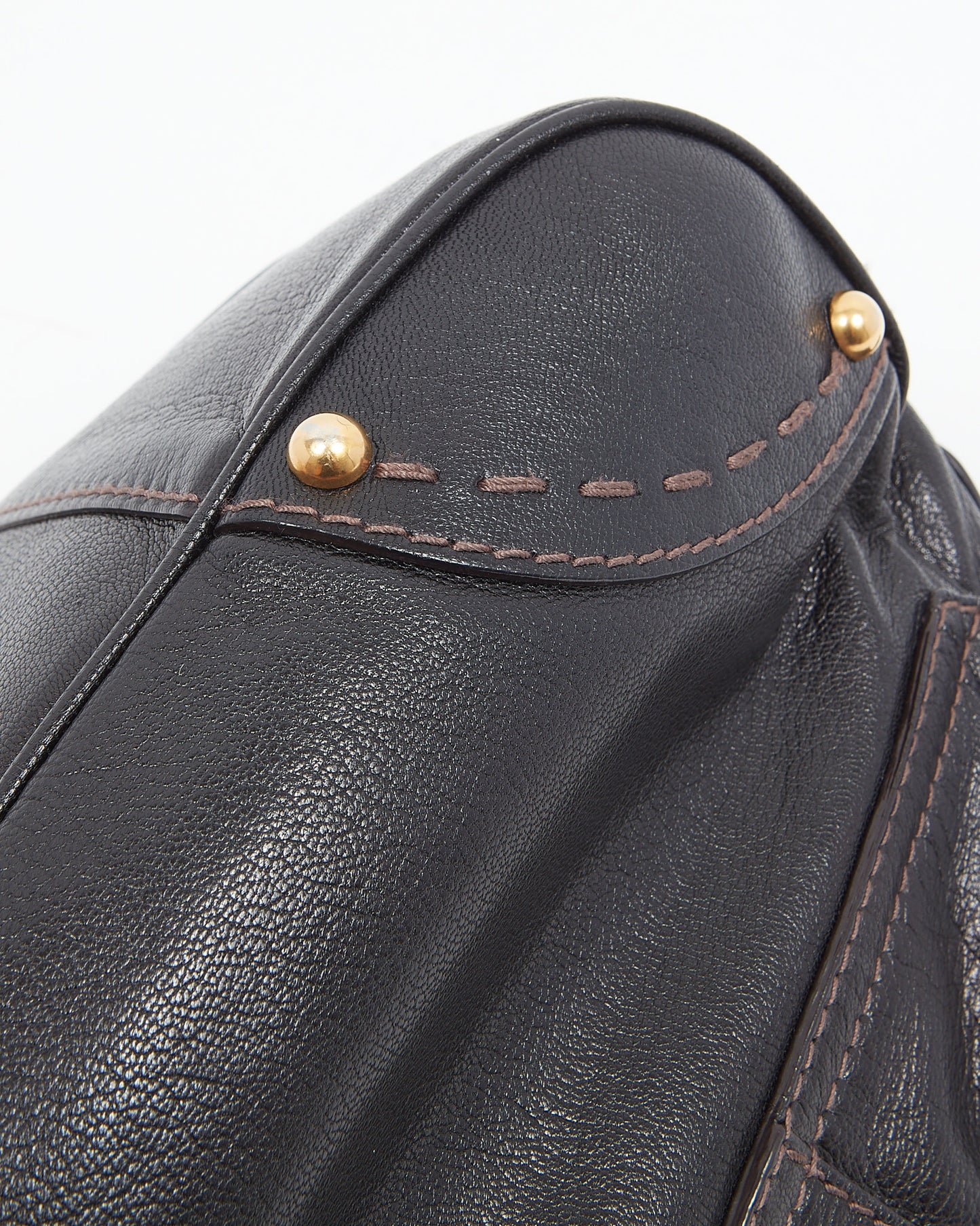 Dolce & Gabbana Sac à bandoulière vintage en cuir noir