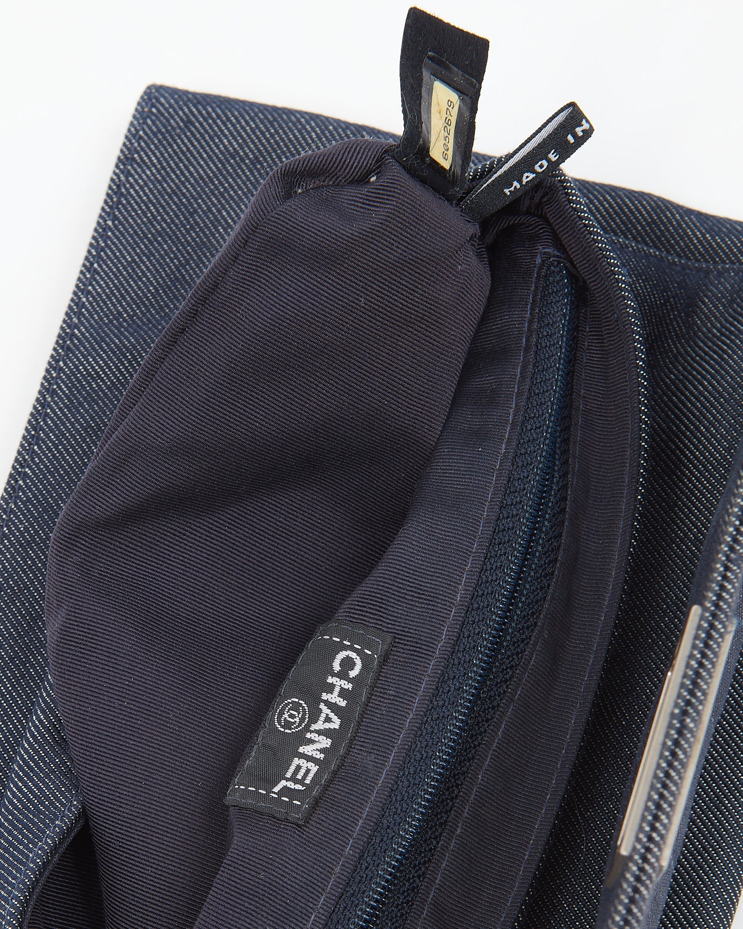 Sac à bandoulière Chanel Denim Choco Bar réédition