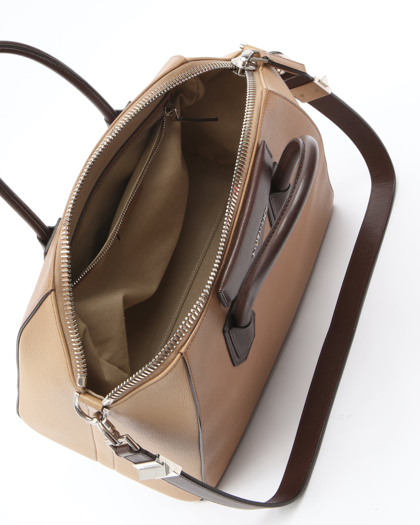 Givenchy Brown Tri Color Medium Antigona Bag