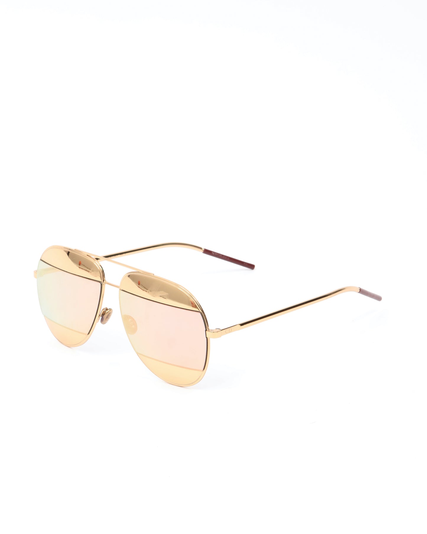 Lunettes de soleil aviateur bicolores Dior Gold & Rose Gold DiorSplit1