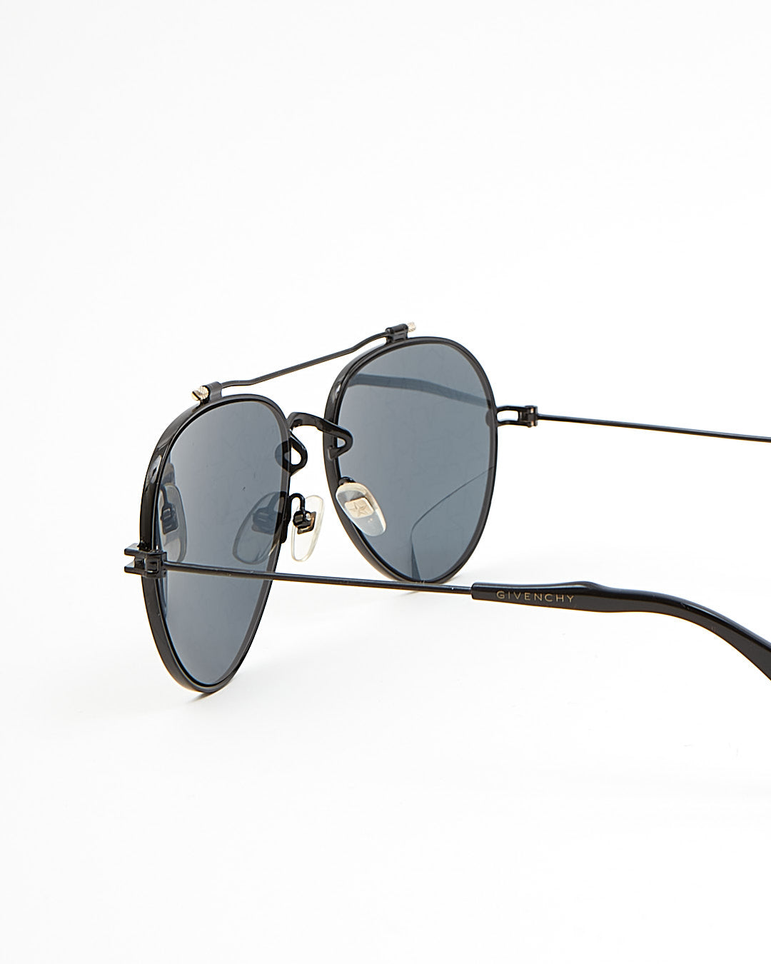 Lunettes de soleil Givenchy Noir/Or Star Design Aviator GV7057