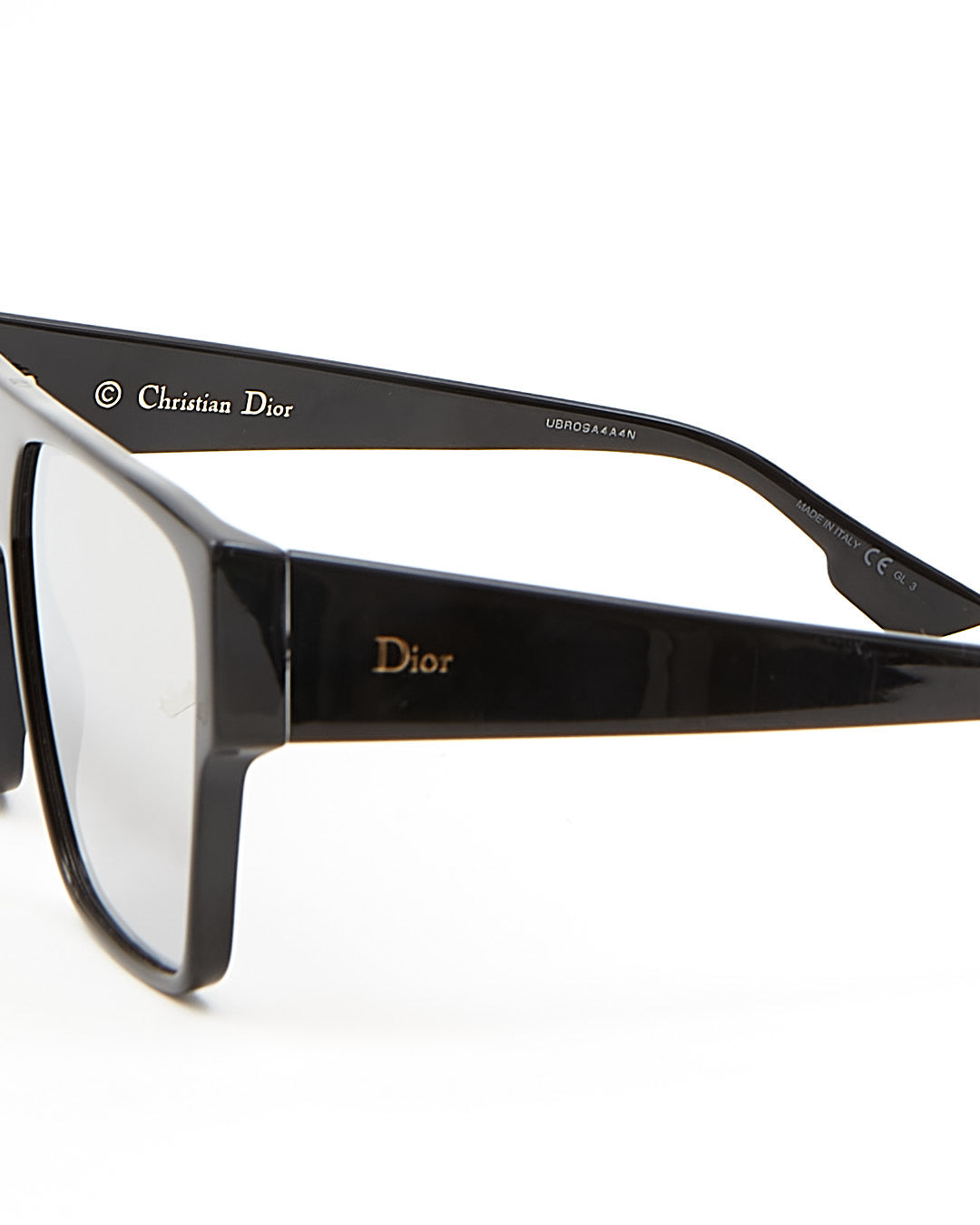 Dior Black & Silver Gradient/Reflective Lense Sunglasses