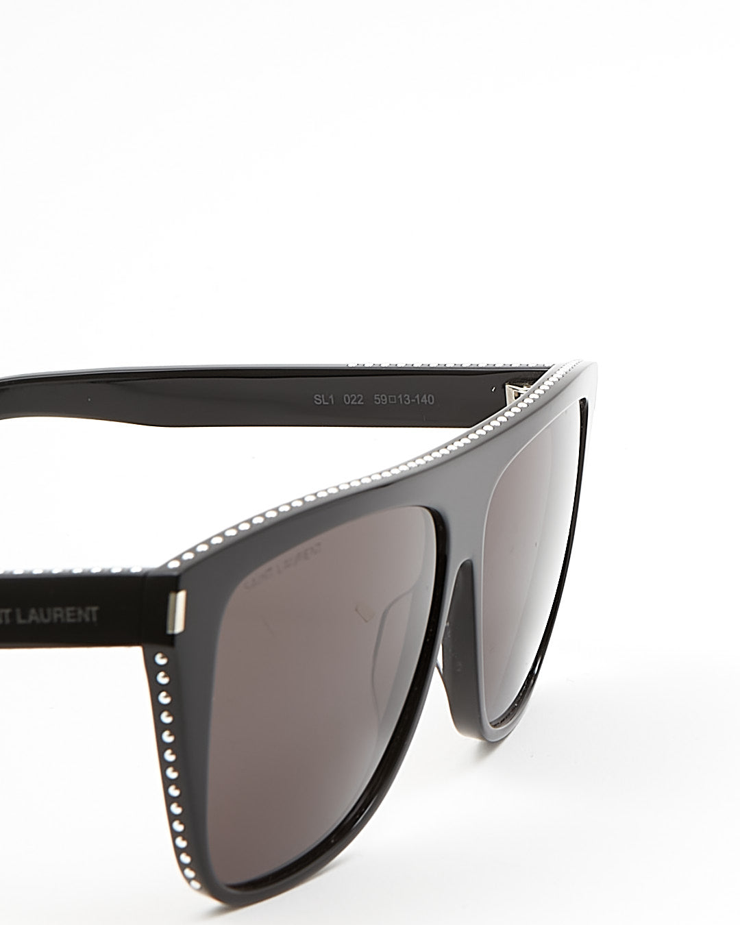 Saint Laurent Black SL1022 Studded Sunglasses