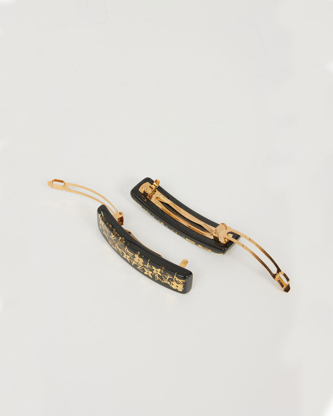 Barrette à cheveux avec monogramme noir Louis Vuitton