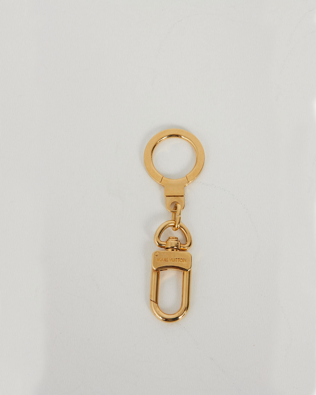 Louis Vuitton Gold Tone Anokure New Keychain Key Ring