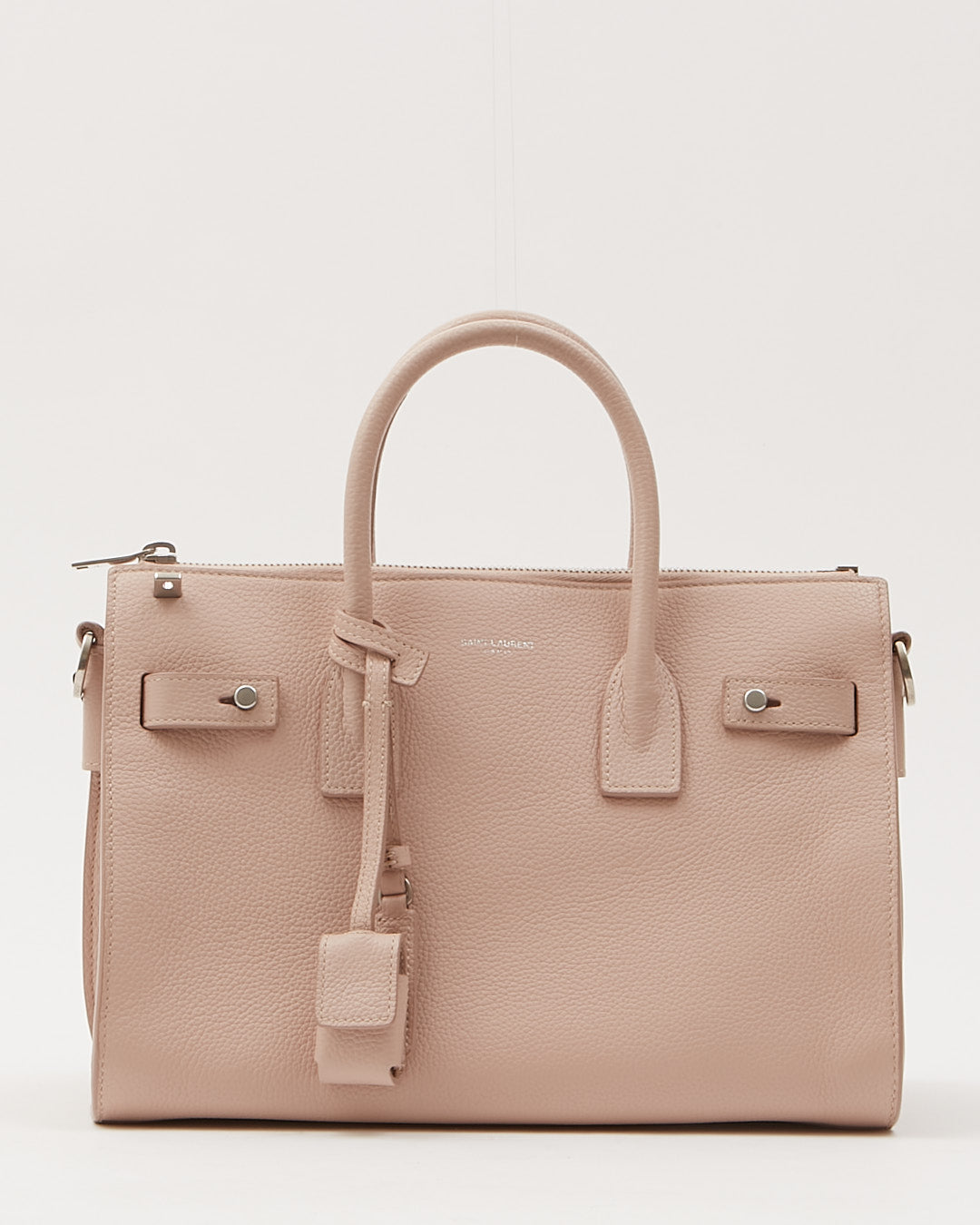 Explore a Saint Laurent Pale Pink Leather Baby Sac De Jour Souple