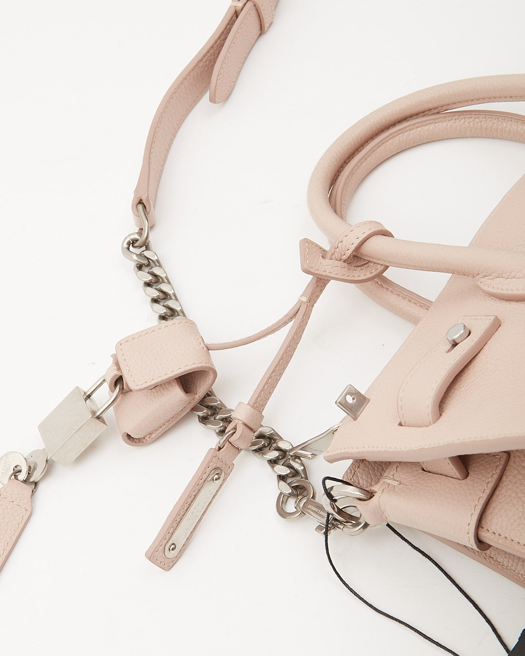 Saint Laurent Pale Pink Leather Baby Sac De Jour Souple Bag