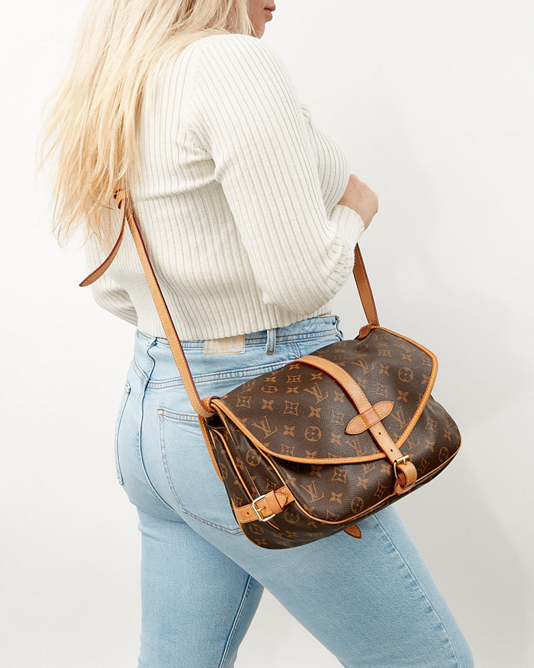 Louis Vuitton Monogram Canvas Saumur 30 Crossbody Bag