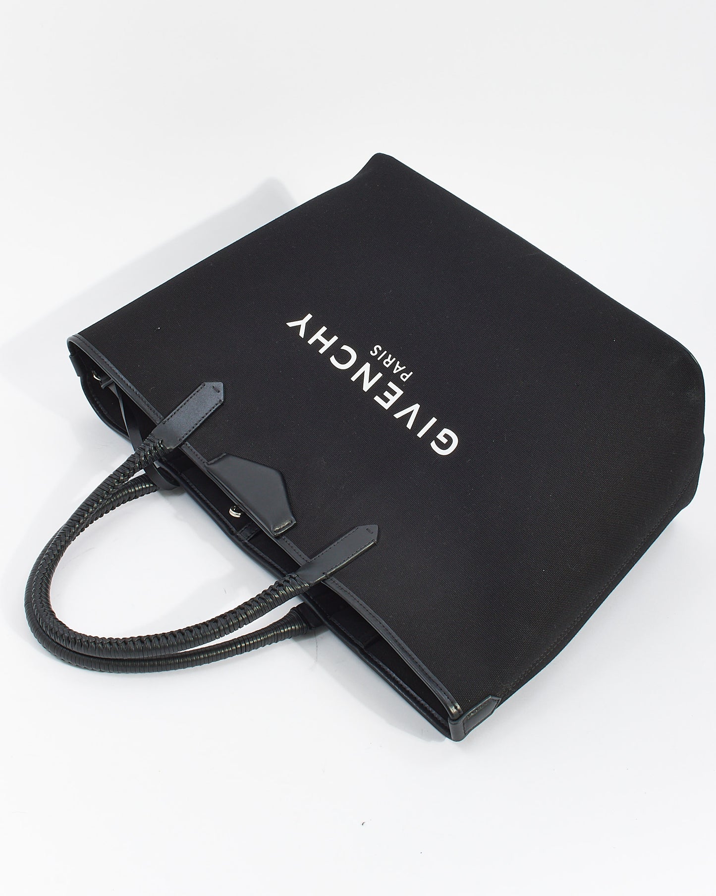 Grand sac fourre-tout Antigona avec logo en toile noire Givenchy