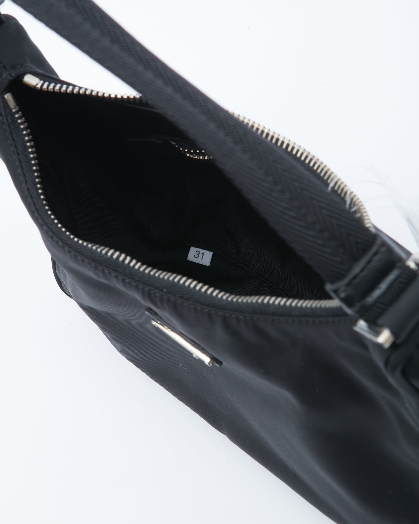 Prada Black Nylon Tessuto Shoulder Bag