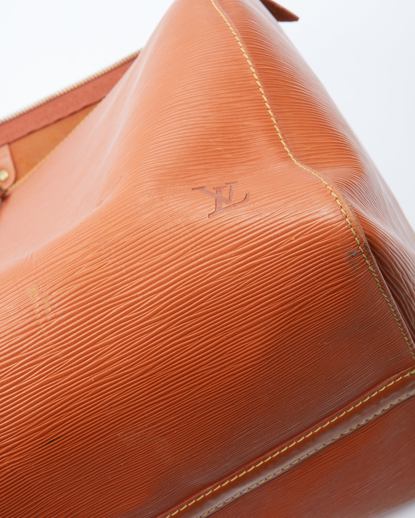 Sac de voyage Keepall 55 en cuir épi beige Louis Vuitton