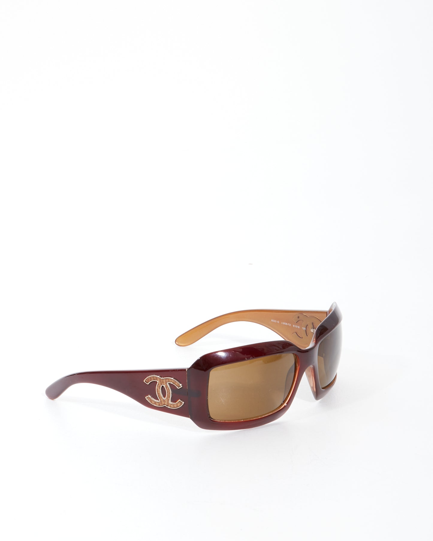 Lunettes de soleil avec logo Chanel marron 6022-Q CC