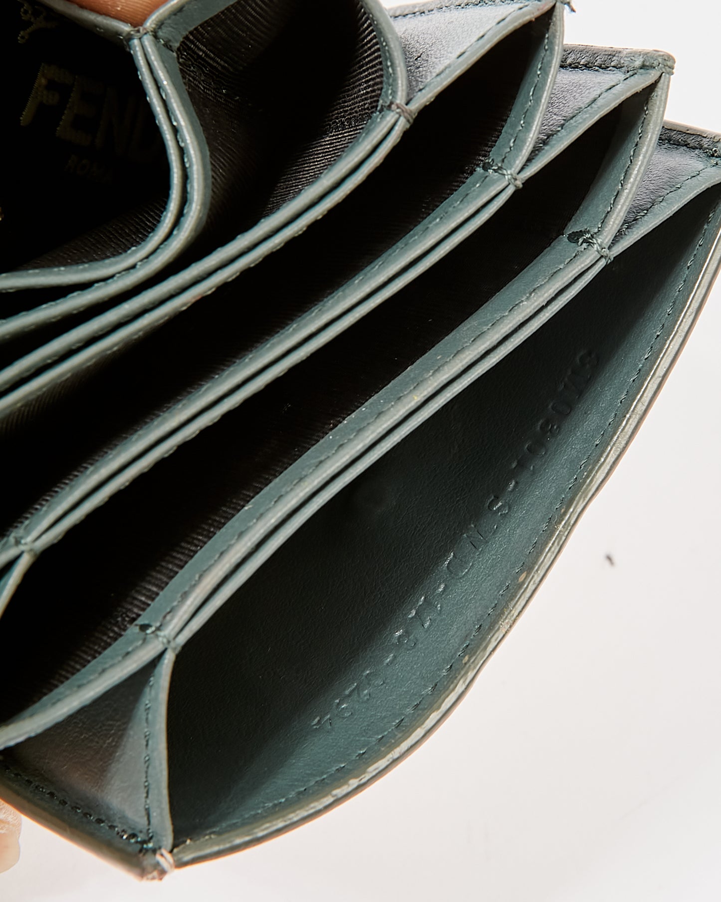 Fendi Pink Leather Kan I Fold Accordion Wallet