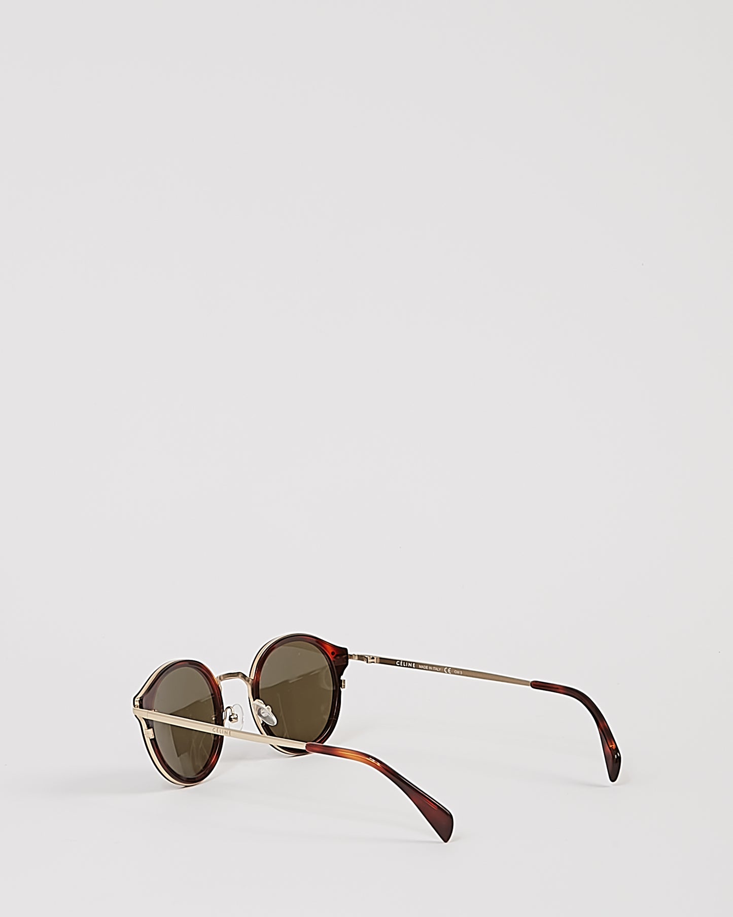 Lunettes de soleil rondes marron Celine CL4108/S