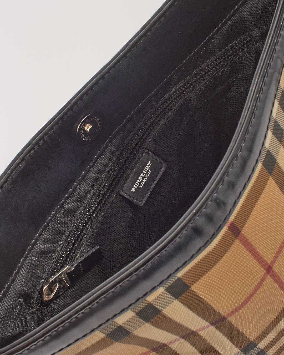 Burberry Beige Nova Check Canvas Shoulder Bag