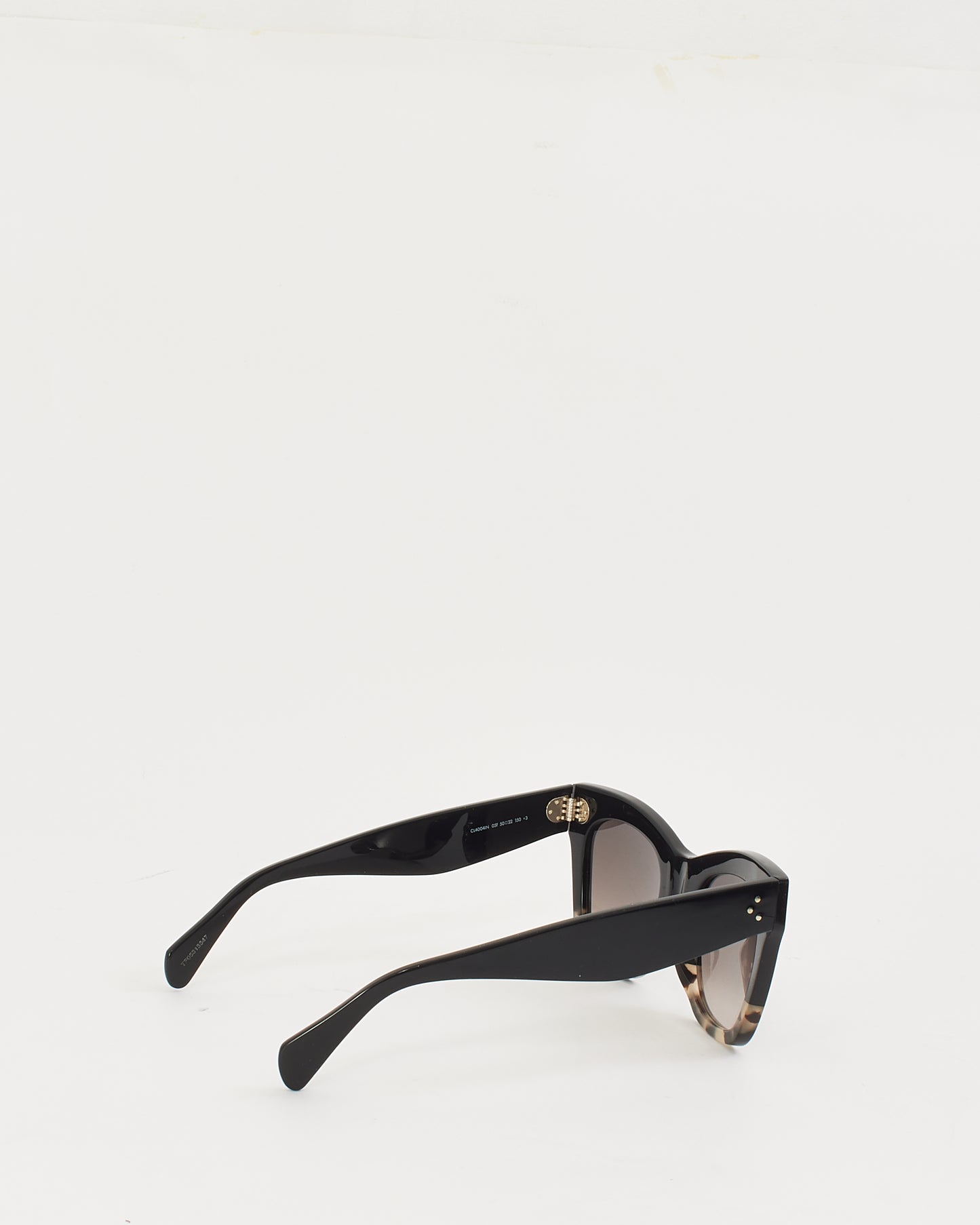 Lunettes de soleil œil de chat Celine noires et écaille CL4004IN