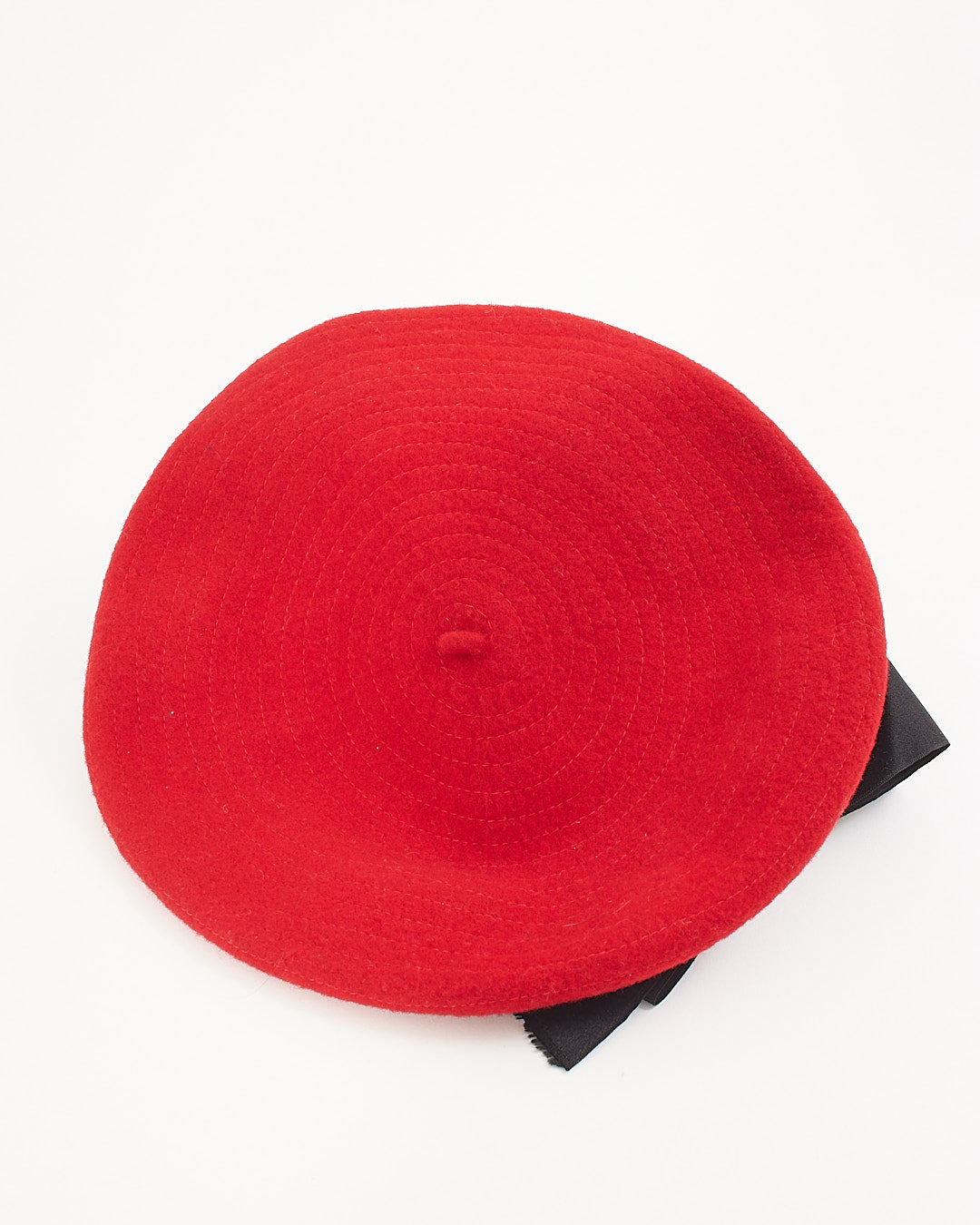 Chanel Red Wool Beret - M