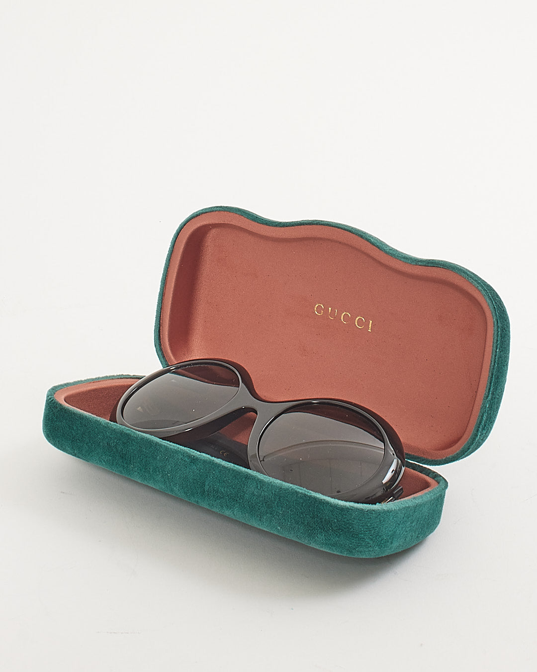 Gucci Black GG0101S Glitter Round Sunglasses