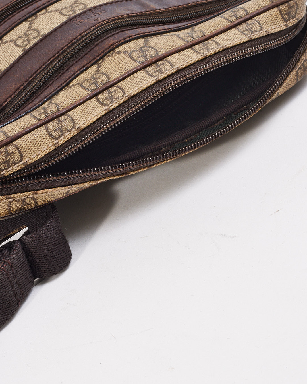 Gucci GG Print Coated Canvas Messenger Bag