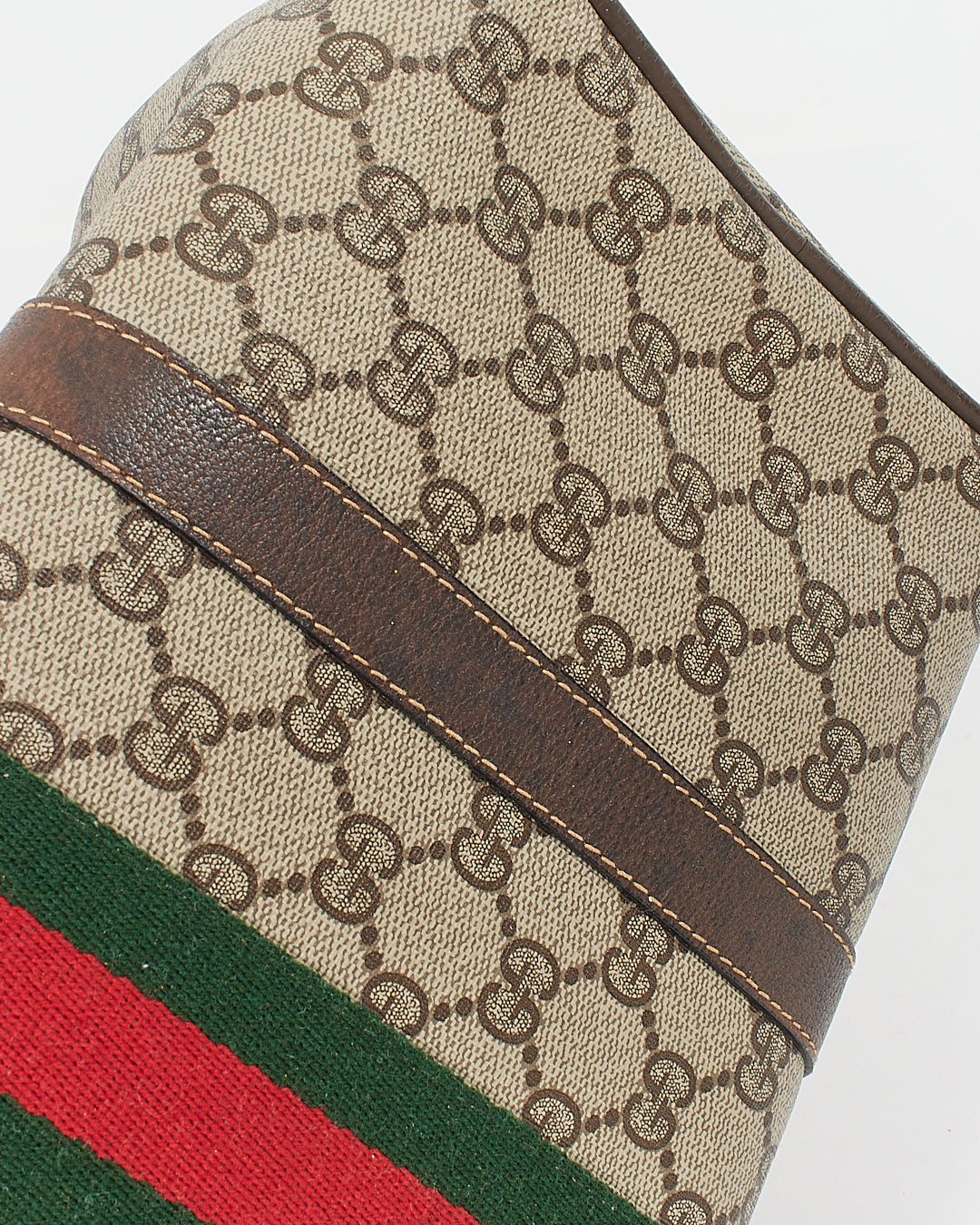 Gucci Vintage GG Supreme Canvas Boston Bag