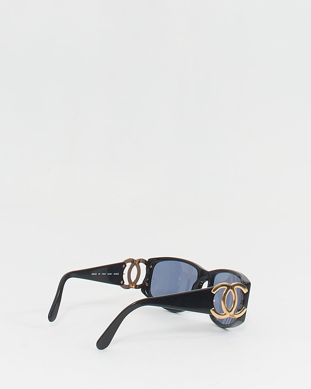 Lunettes de soleil Chanel Vintage Noir/Or Coco Mark 02461